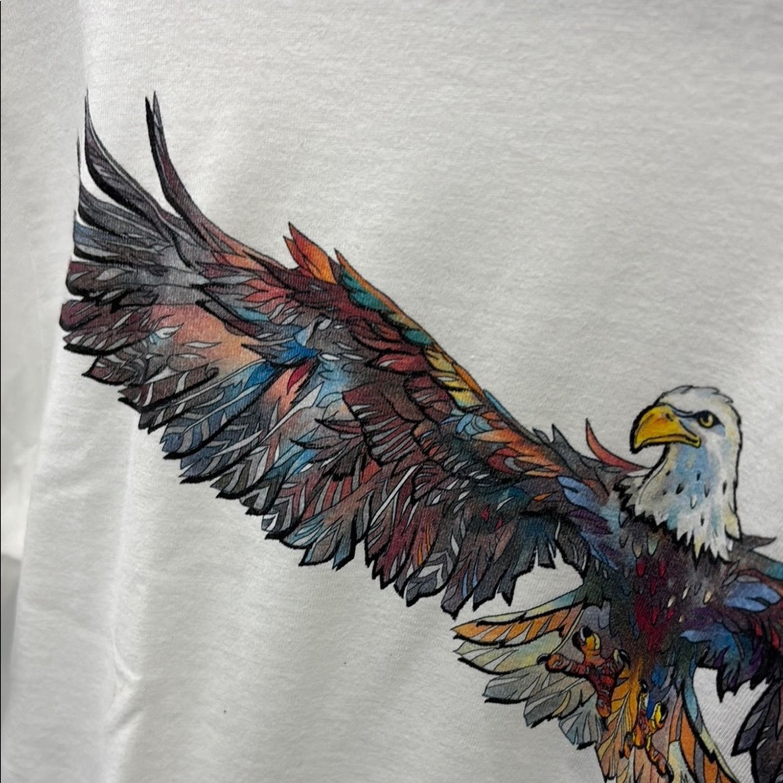 Etro NWT Etro White Tee with Multicolor Eagle Graphic Men's XL Size US XL / EU 56 / 4 - 5 Thumbnail