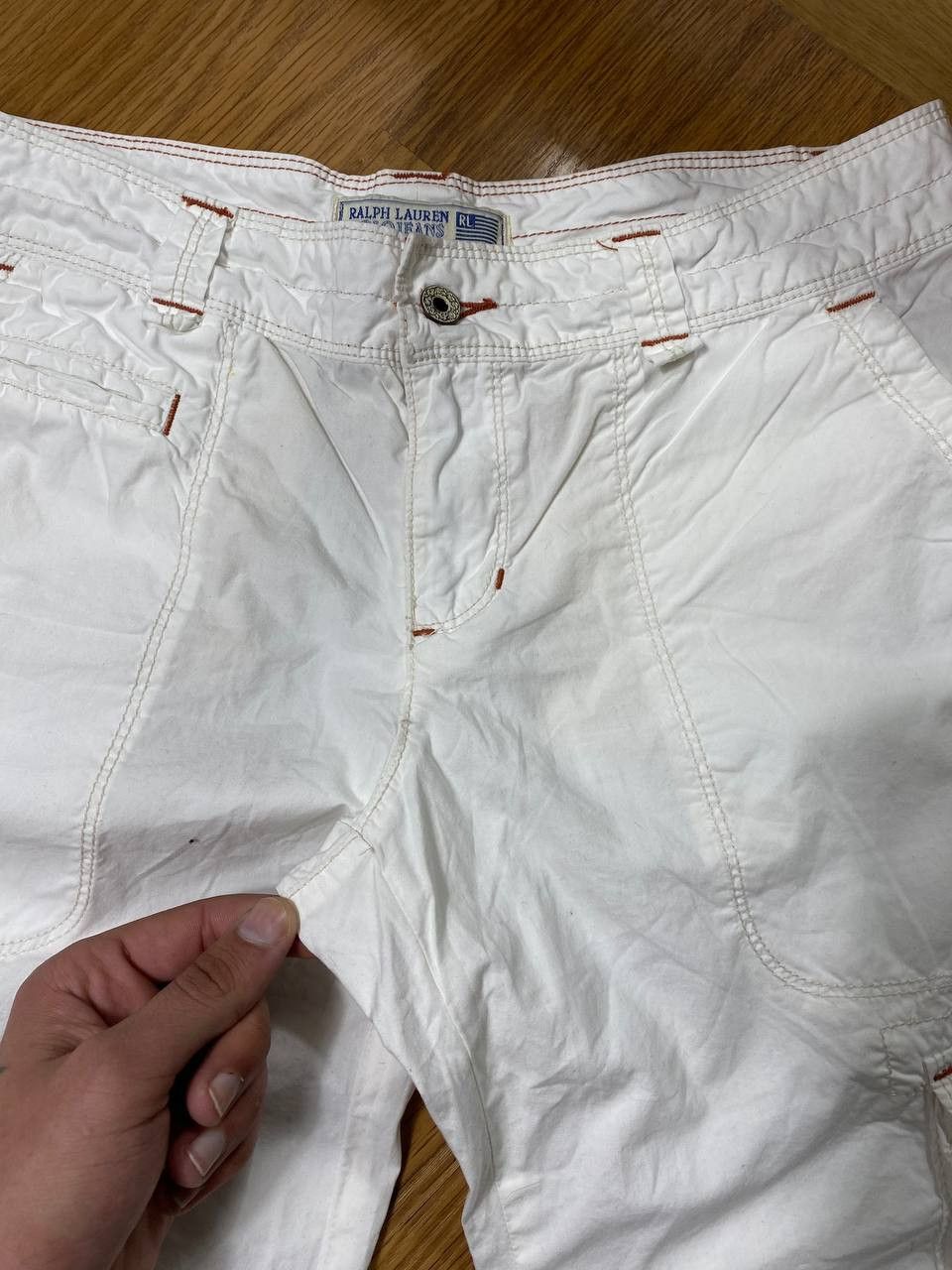 Japanese Brand × Polo Ralph Lauren Gothicana Y2K Bondage Gothic Multipocket Cargo Shorts Size US 30 / EU 46 - 11 Thumbnail