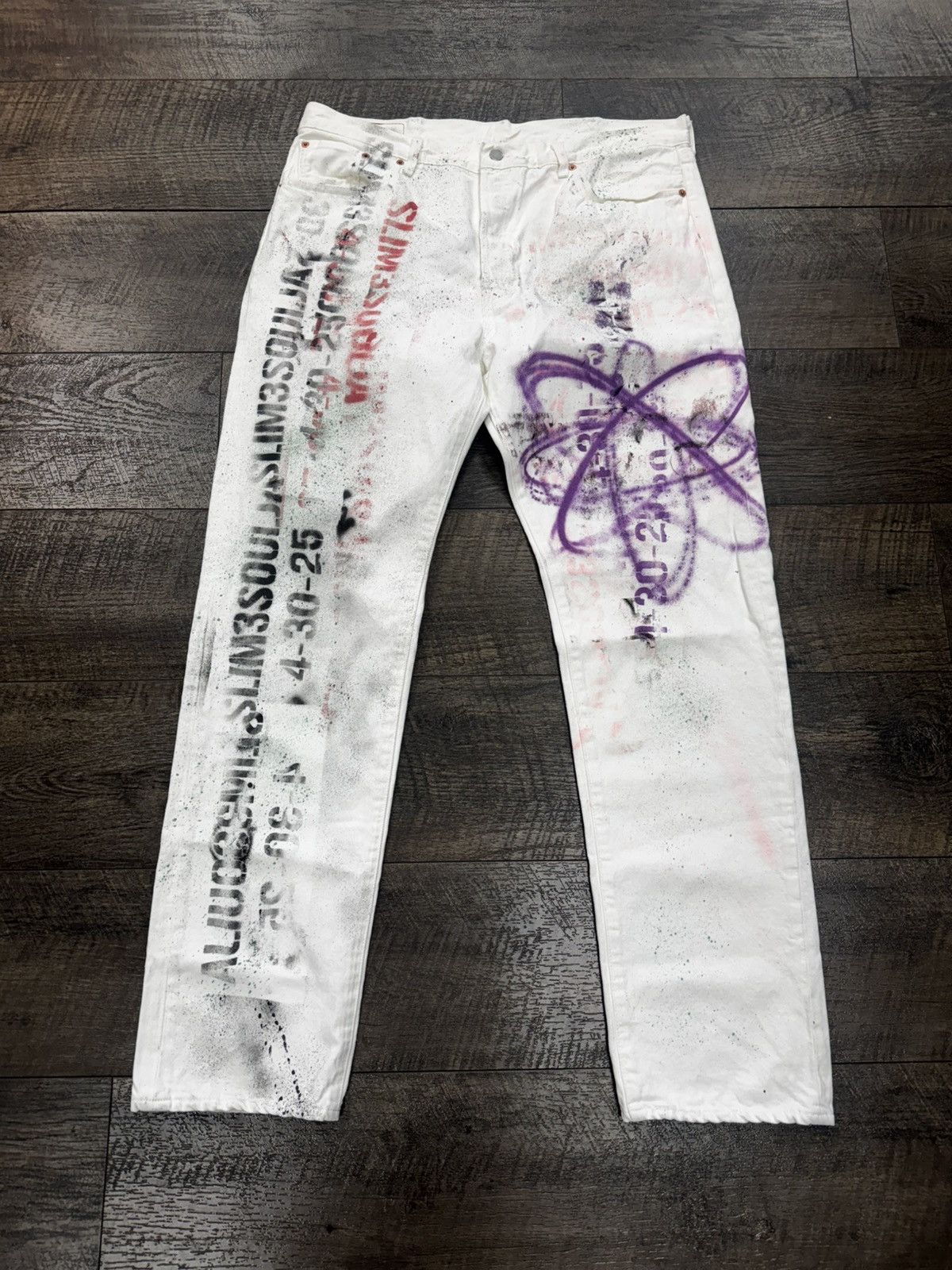 DENIM TEARS × Levi's 1/1 Soulja Spirits Denim Tears 501s Size US 40 / EU 56 - 1 Thumbnail