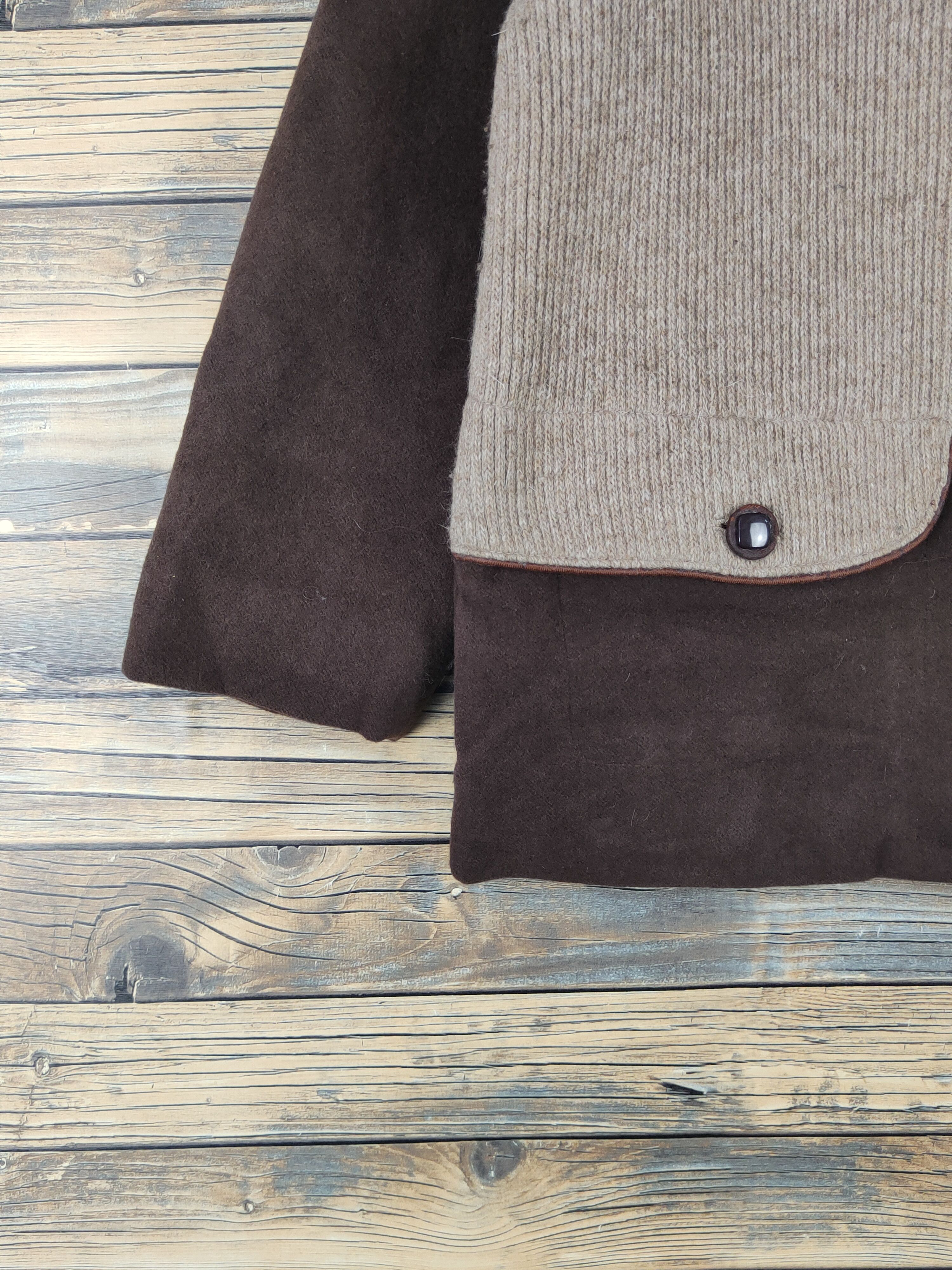Homespun Knitwear × Japanese Brand × Vintage J Dark Brown Knitwear Sweaters #W1294 Size M / US 6-8 / IT 42-44 - 4 Thumbnail