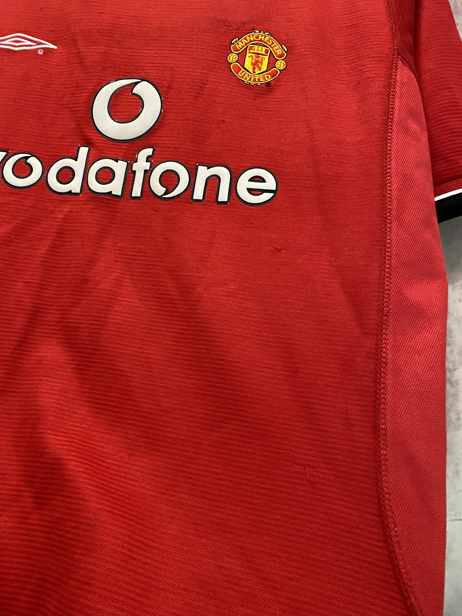 Umbro MANCHESTER UNITED 2000-2002HOME FOOTBALL SHIRT SOCCER JERSEY Size US XXS / EU 40 - 3 Thumbnail