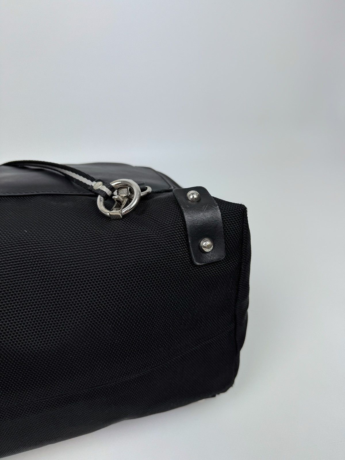 Bally Bally Cloth Canvas/Leather Black Handbag Size ONE SIZE - 12 Thumbnail