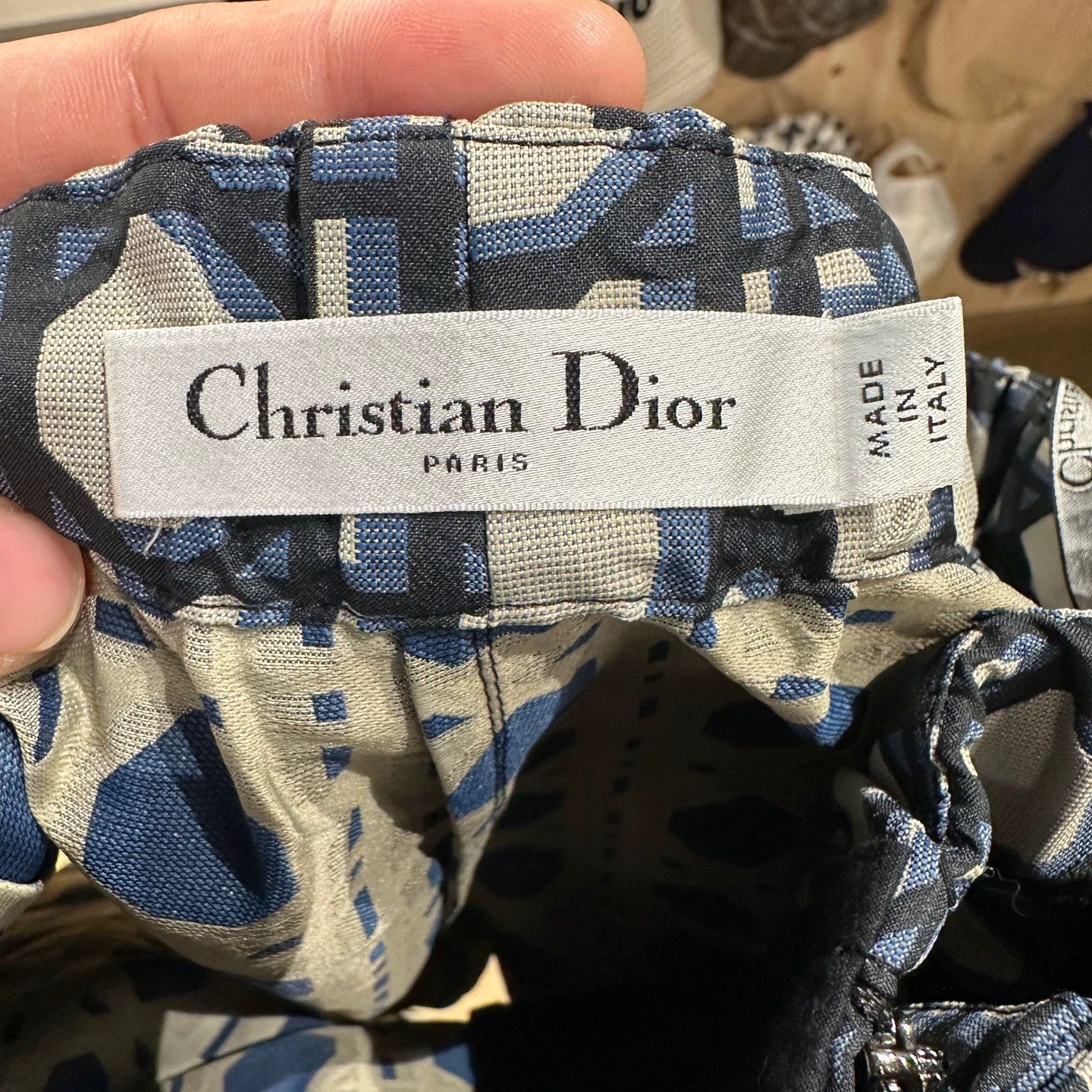 Christian Dior Monsieur Dior 24SS quilted strap skirt-pants 38 Size 27" / US 4 / IT 40 - 3 Thumbnail