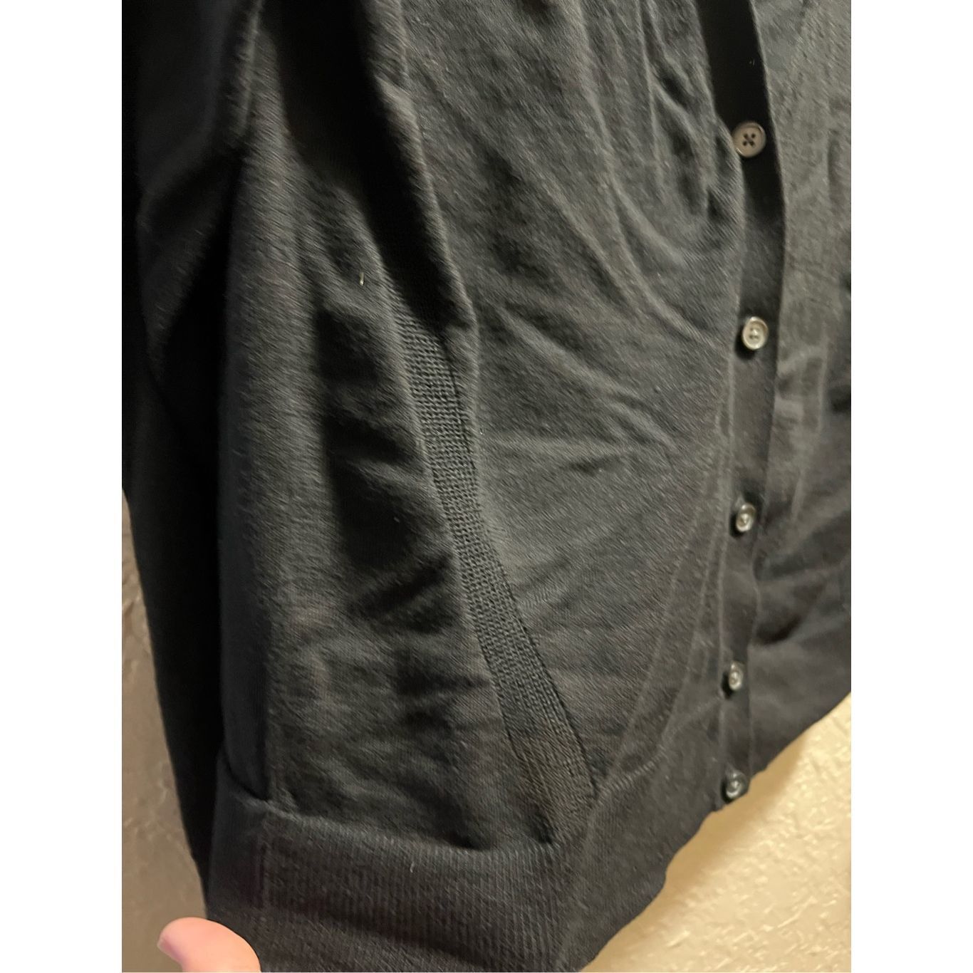 Banana Republic Banana Republic Black Button Up Cardigan Woman’s Size Large Size L / US 10 / IT 46 - 3 Thumbnail