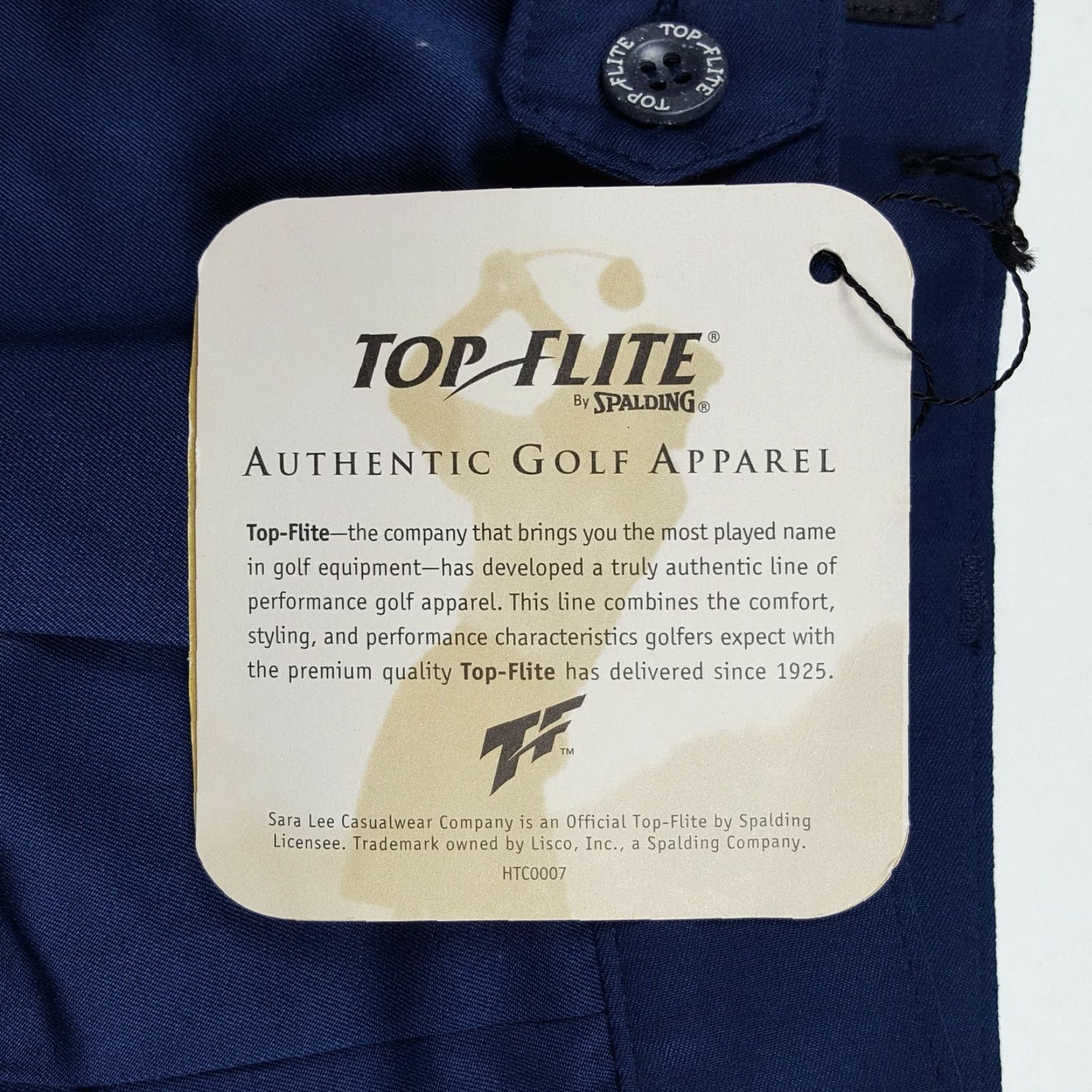 Spalding VINTAGE Spalding Golf Women's Shorts Navy Blue Pleated High Waist 14 Athletic Outdoor Trousers Size 29" - 5 Thumbnail