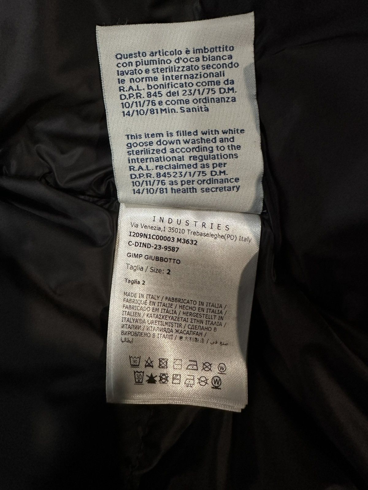Moncler × Rick Owens MONCLER + RICK OWENS BLACK DOWN COAT Size US M / EU 48-50 / 2 - 6 Thumbnail