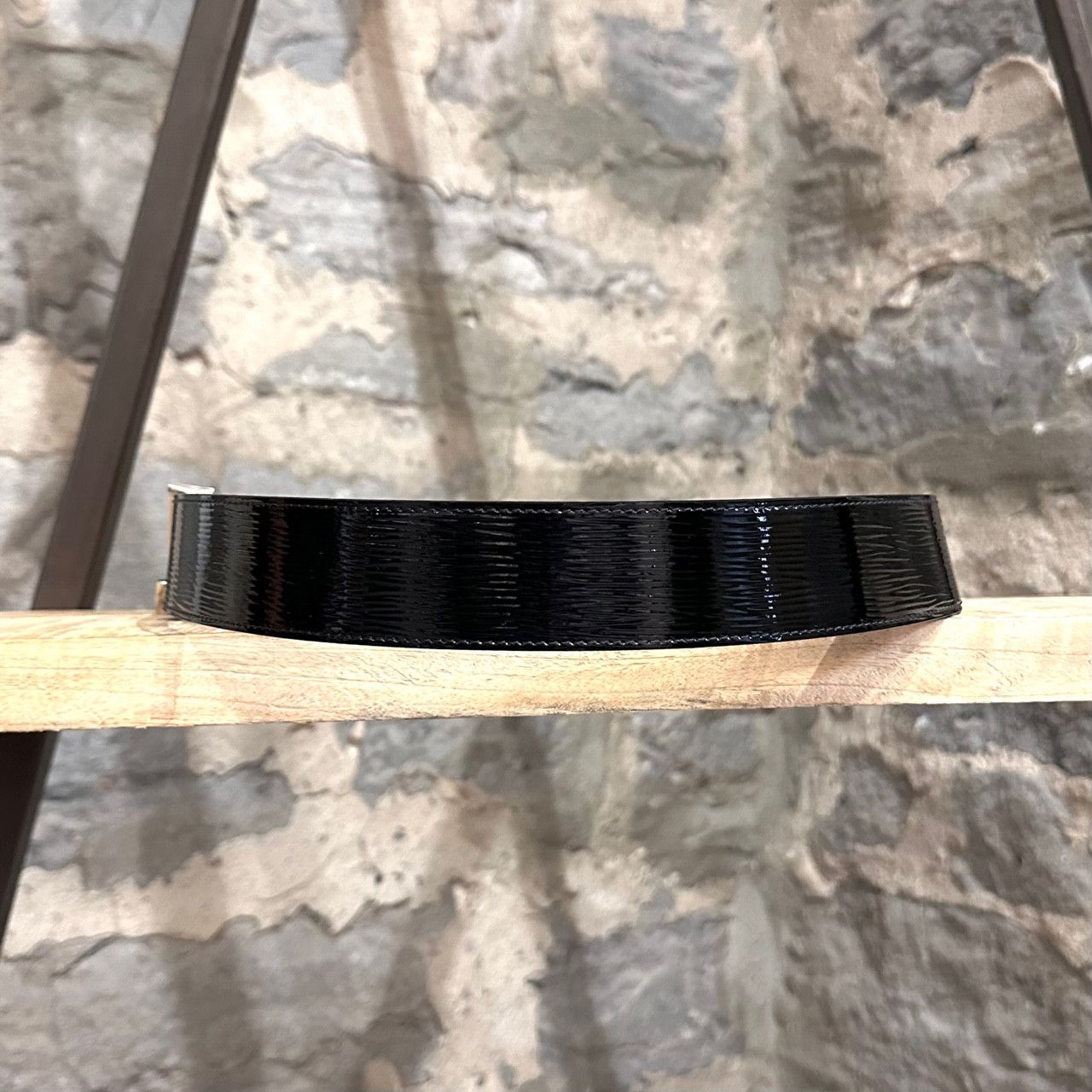 Louis Vuitton Louis Vuitton Black Epi Electric LV Initiales 40mm Belt Size 32 - 4 Thumbnail