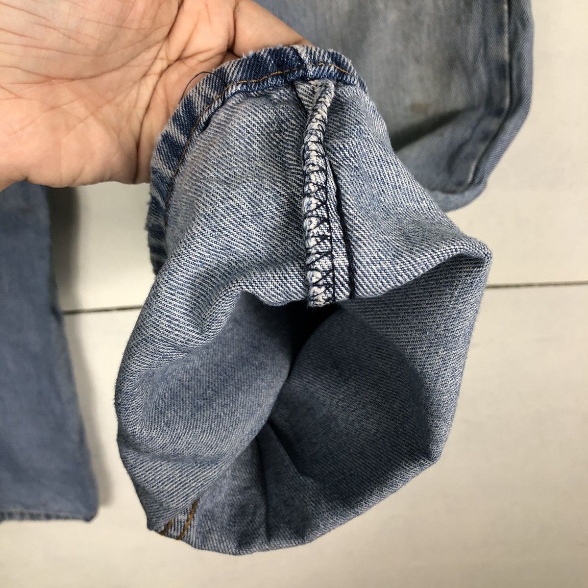 Levi's 🔥90’s Lot 505 Vintage Levis Distressed Denim Design Size US 34 / EU 50 - 12 Thumbnail