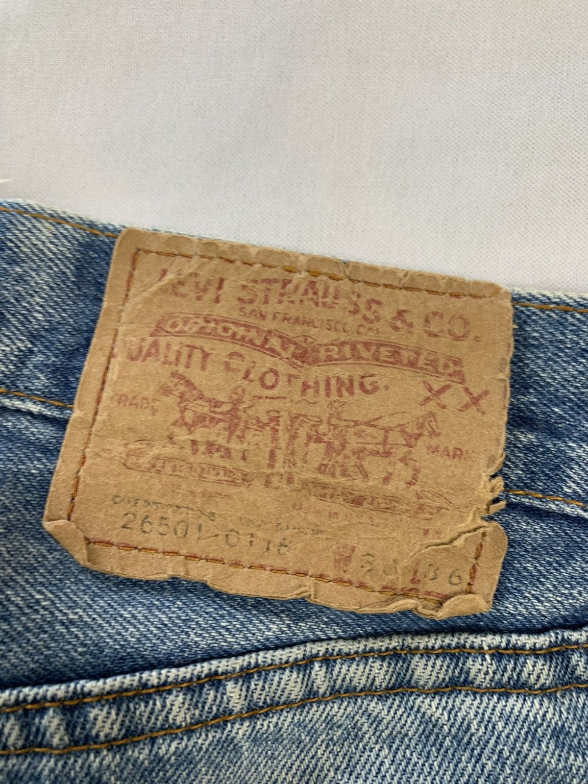 Levi's Vintage Clothing 80s levis 501 vintage jeans usa made Size US 27 - 12 Thumbnail