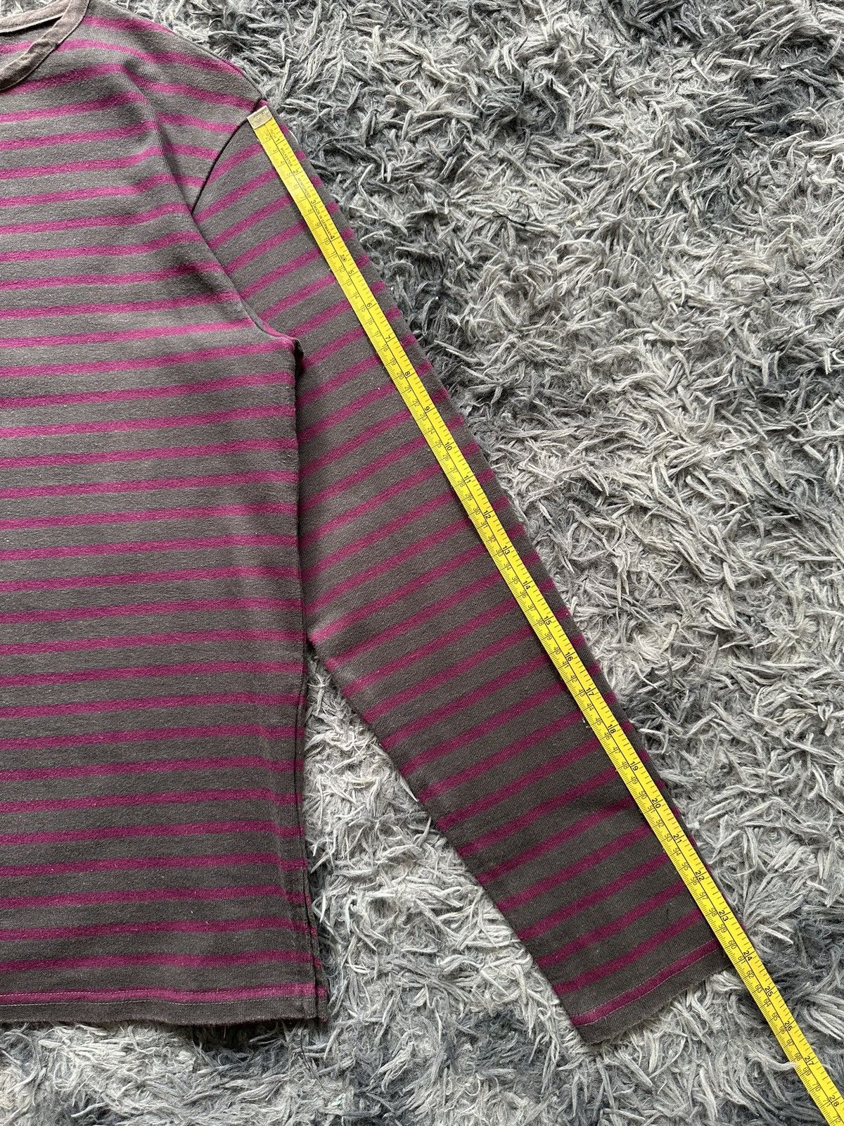 If Six Was Nine 00's Trans Continents - Striped Henley neck long sleeve Size US M / EU 48-50 / 2 - 11 Thumbnail