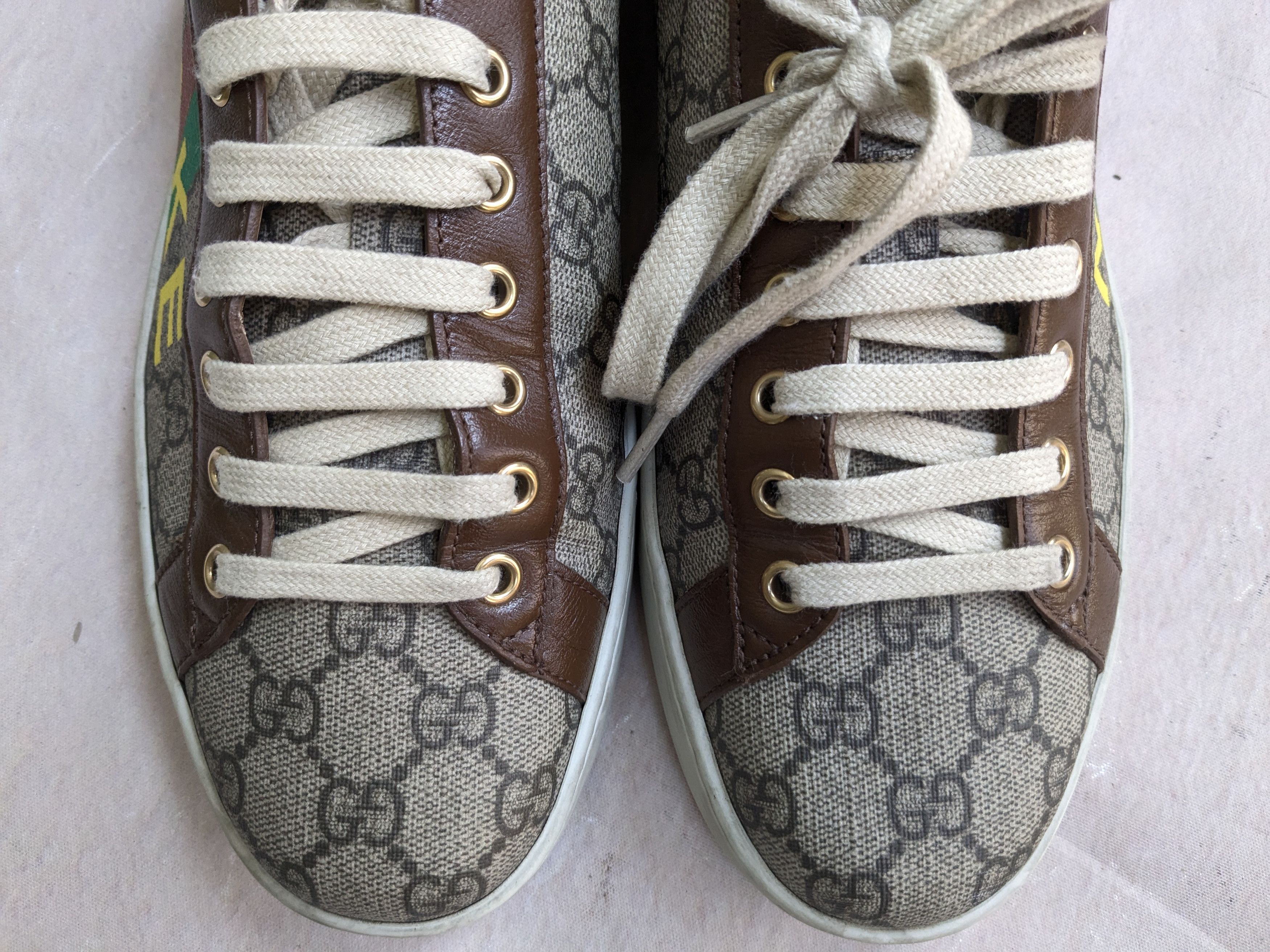 Gucci Gucci Ace Sneakers White 8.5 White Low Tops 636358 Size US 8.5 / EU 41-42 - 2 Thumbnail