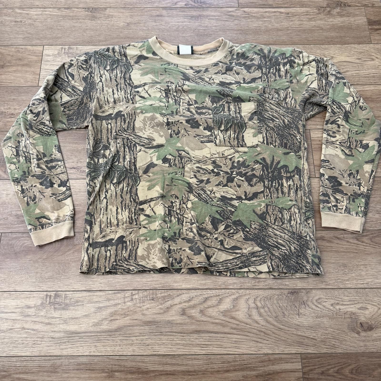 Cabelas Vintage Cabela’s RealTree Camo Hunting Pocket Shirt 90s Size US XL / EU 56 / 4 - 1 Thumbnail