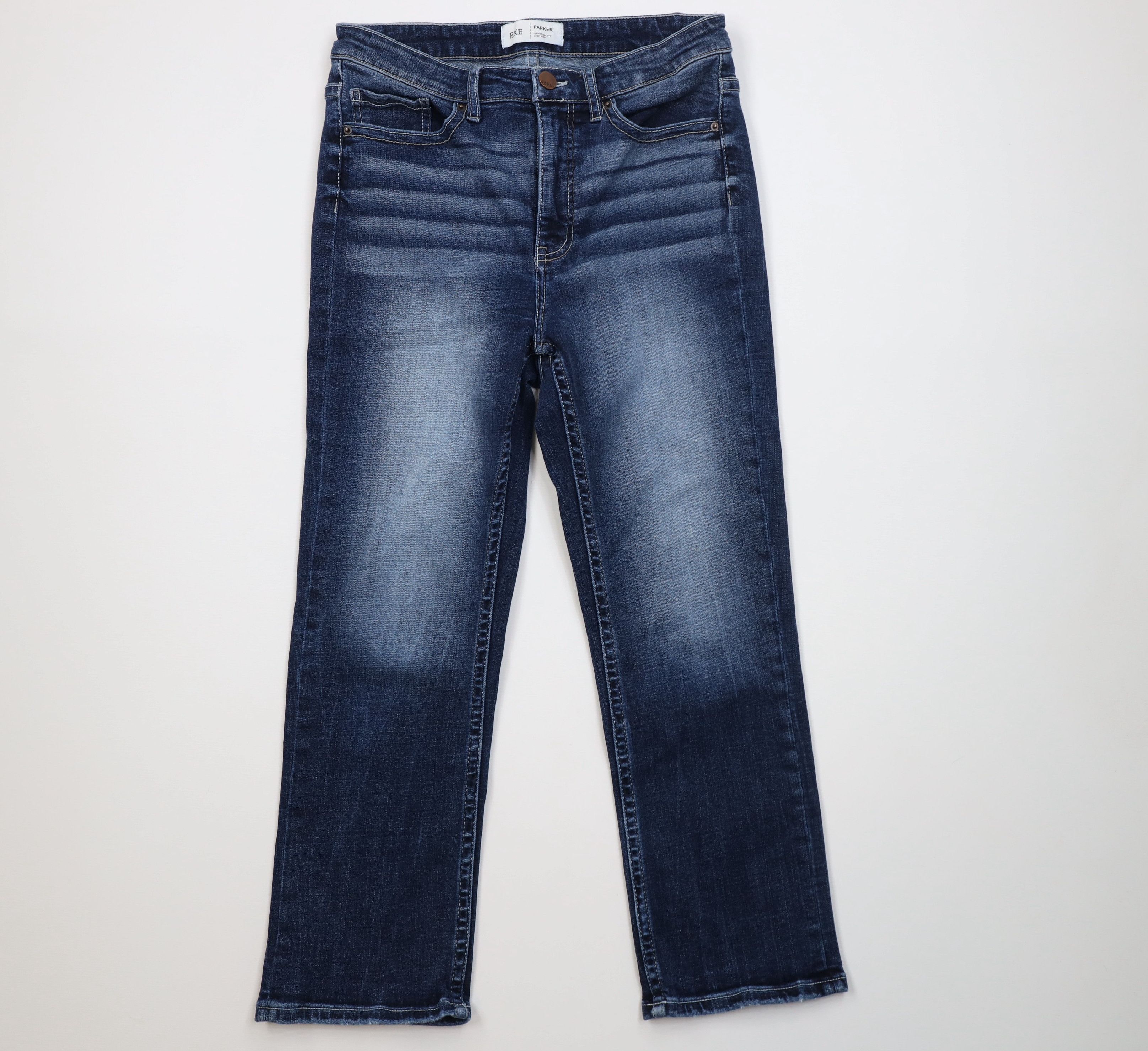 Vintage Buckle BKE Thick Stitch Stretch Parker High Rise Denim Jeans Size 28" / US 6 / IT 42 - 1 Thumbnail