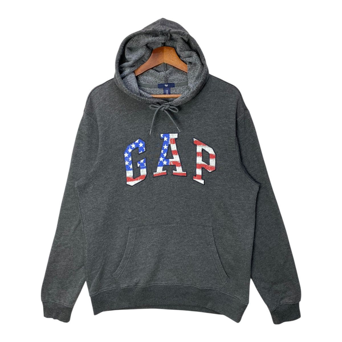 Gap Vintage Gap Hoodie Big Spellout Pullover Jumper Size Medium Size US M / EU 48-50 / 2 - 1 Thumbnail
