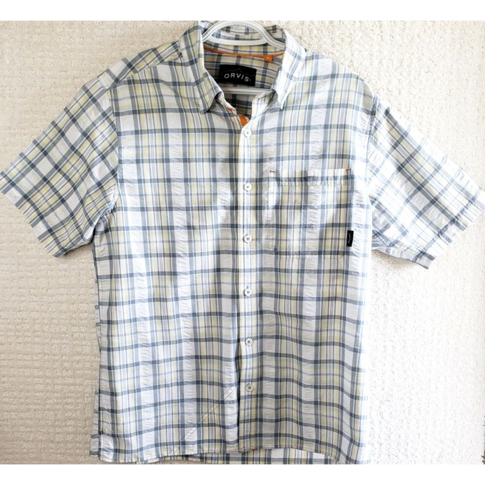 Orvis Orvis Trout Bum Plaid Short Sleeve Button Front Shirt Multicolor Mens M Size US M / EU 48-50 / 2 - 2 Thumbnail