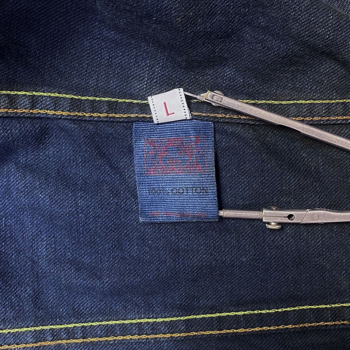 Evisu Evisu Maniacs Embroidered Logo Heritage Denim Jeans Jacket Size L / US 10 / IT 46 - 18 Thumbnail