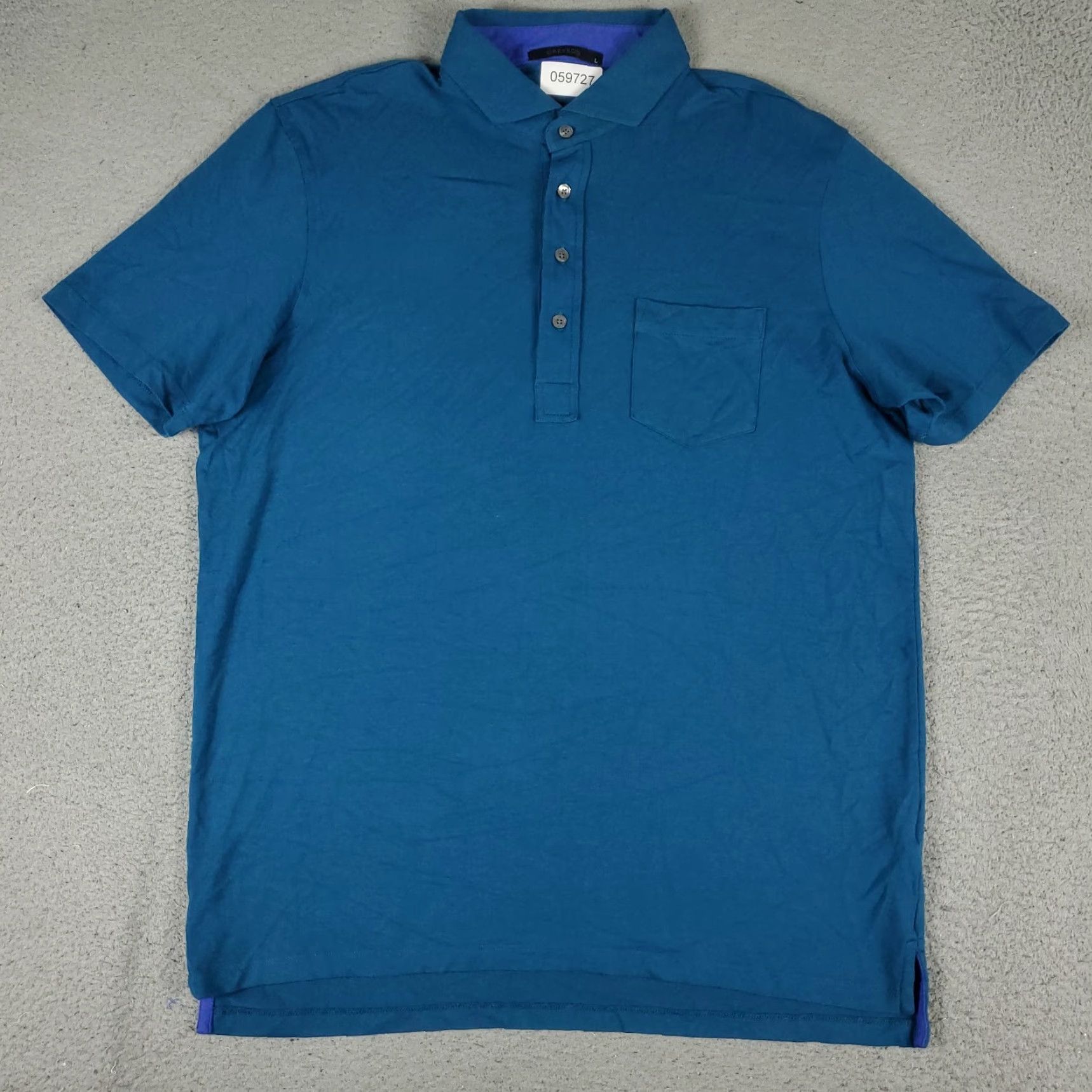 Vintage Greyson Polo Shirt Mens Size Large Blue Wolf Golf Casual Short Sleeve Shirt Size US L / EU 52-54 / 3 - 2 Thumbnail