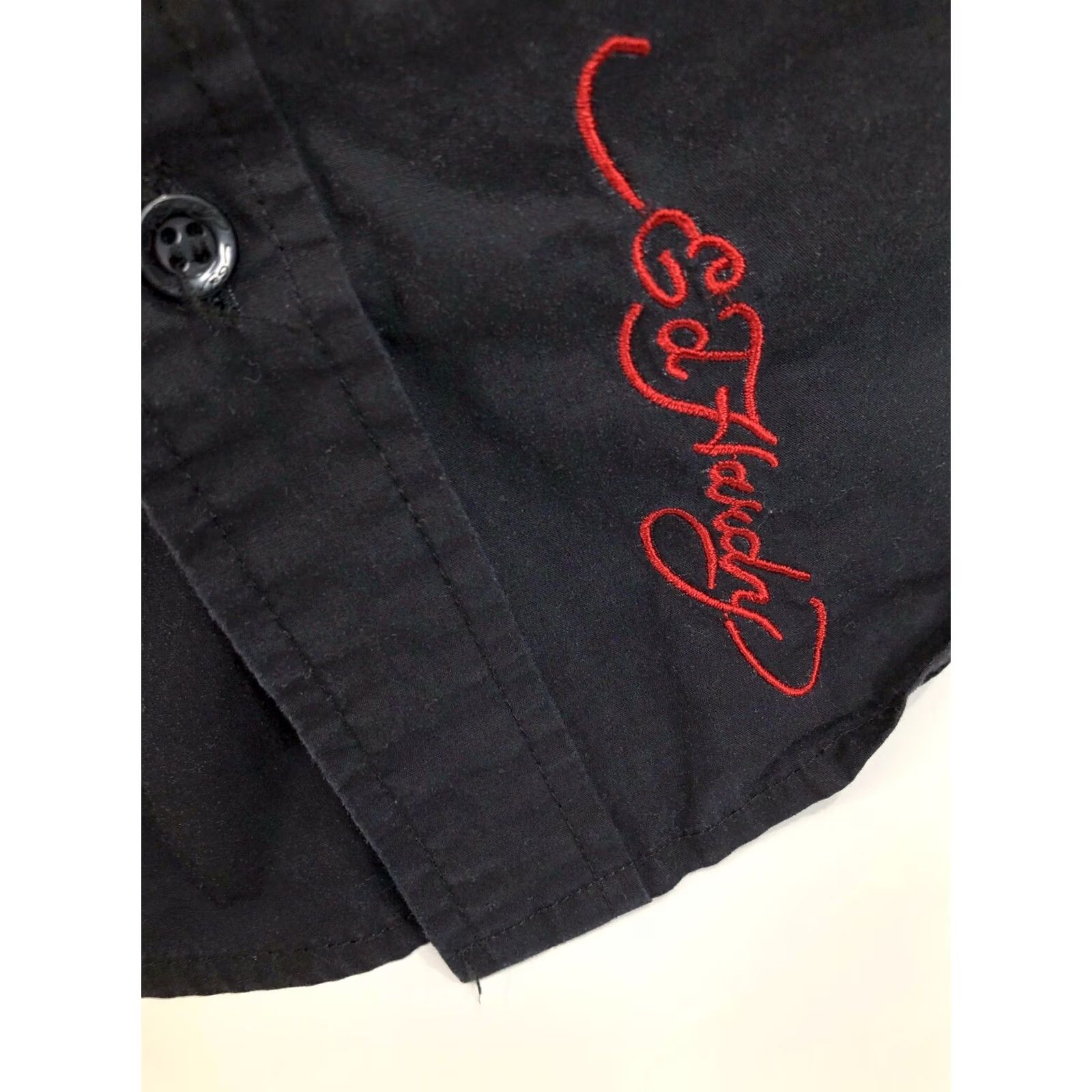 Ed Hardy ED HARDY / AUDIGIER BIG SKULLS Embroidered Signature Mens 3XL Shirt Redacted? Size US XXL / EU 58 / 5 - 4 Thumbnail