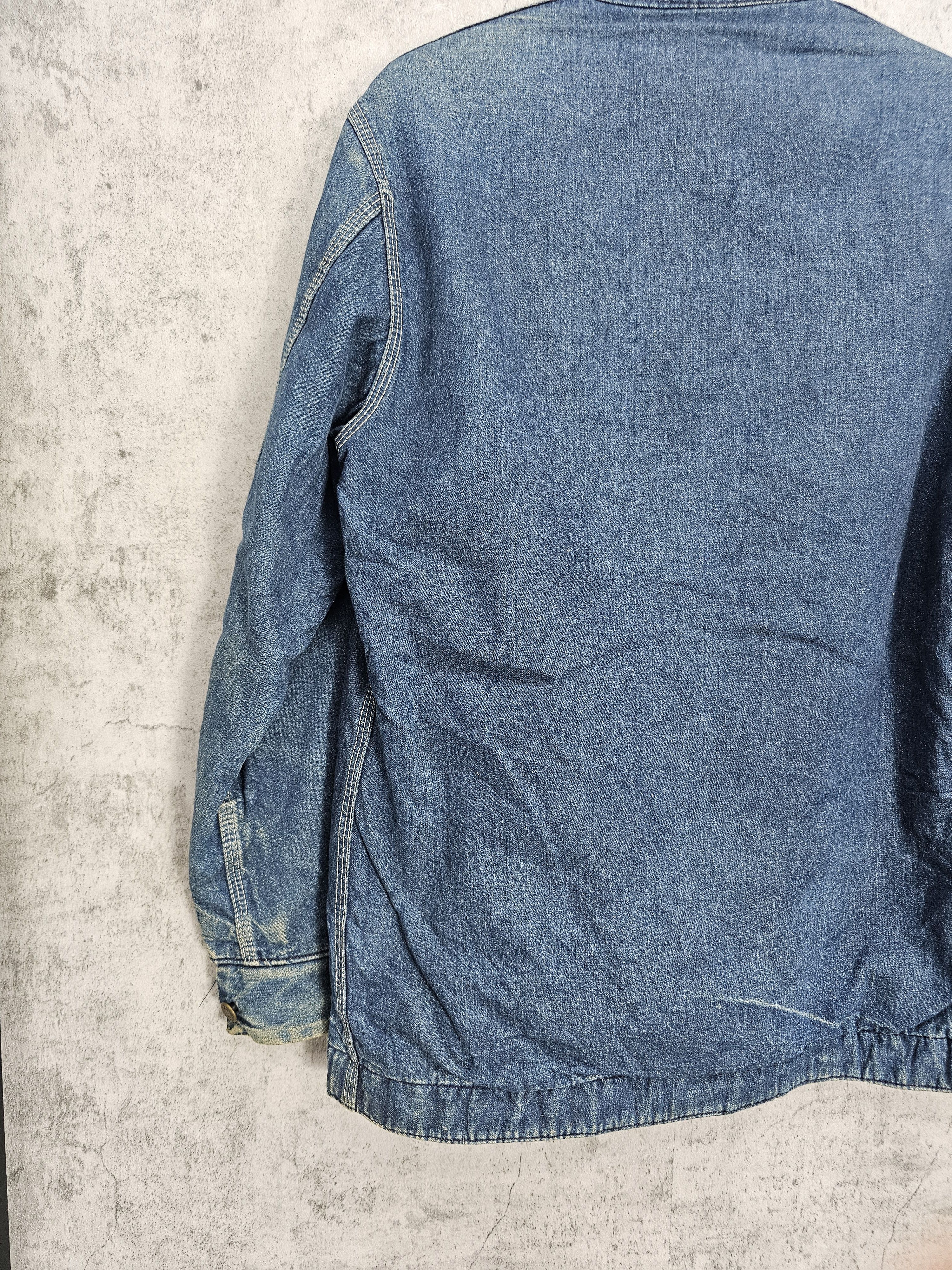 Sears Vintage 80's SEARS Work Outerwear Wool Denim Jacket J0077 Size US M / EU 48-50 / 2 - 7 Thumbnail