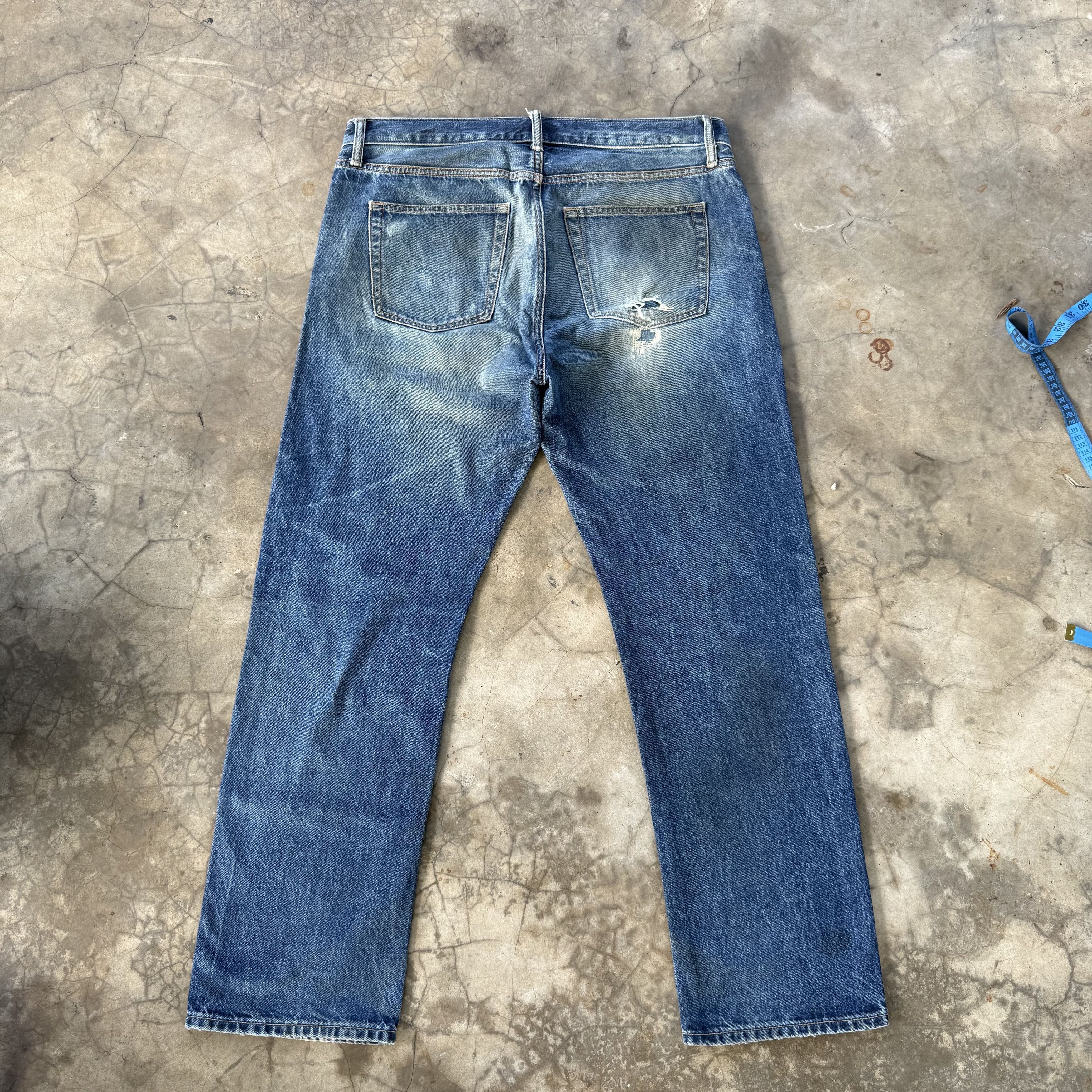 Japanese Brand Vintage Japanese Faded Rusty Denim Jean W38 Size US 38 / EU 54 - 1 Thumbnail