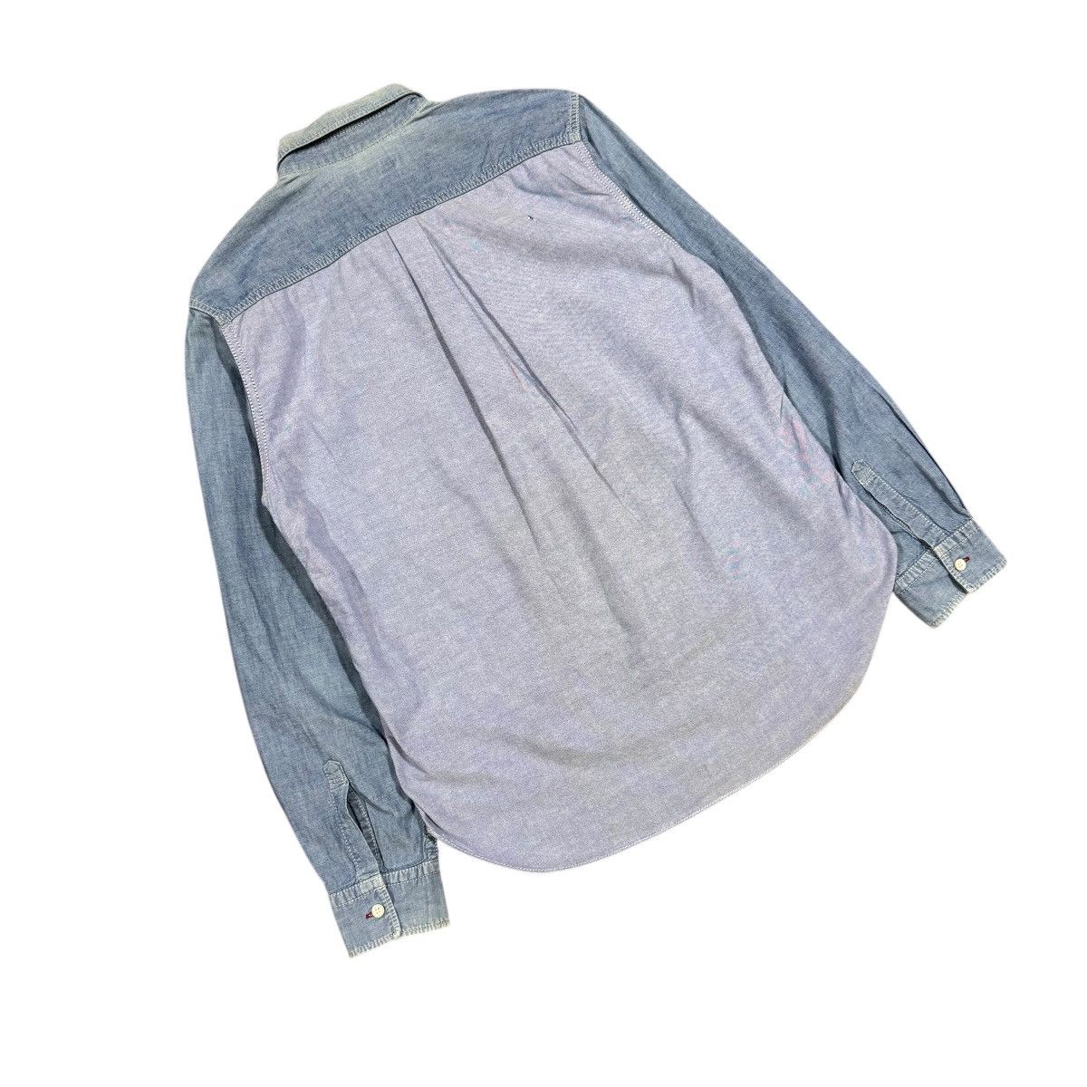 Comme des Garcons Homme Comme Des Garcons Homme Chambray 2 Tone Shirt Button Ups Size US S / EU 44-46 / 1 - 10 Thumbnail