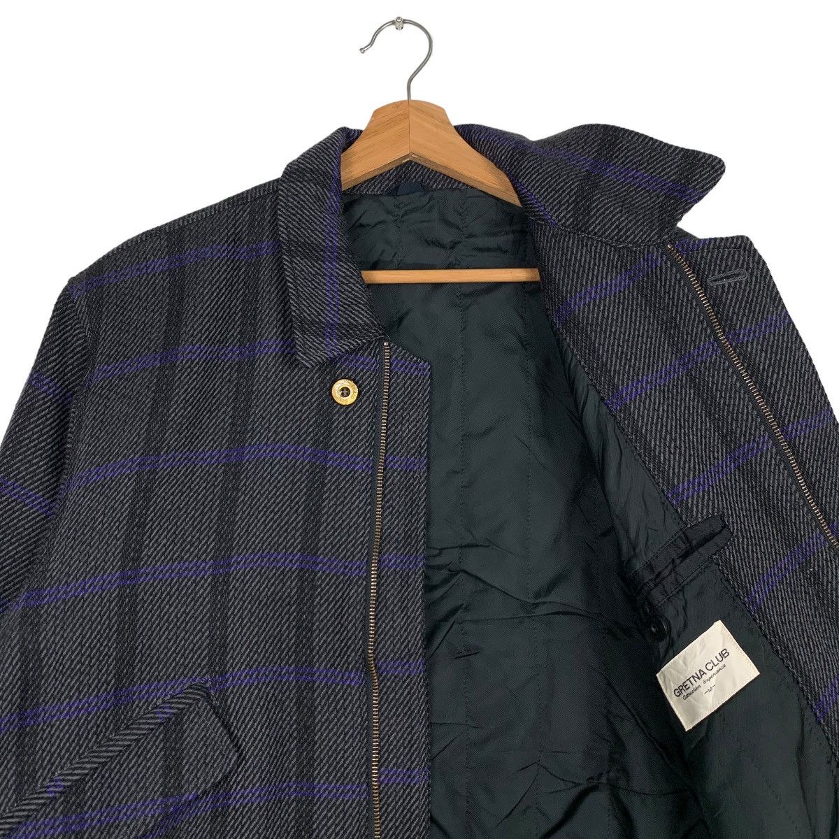 Japanese Brand GRETNA CLUB Checked Plaid Casual Jacket #0040-C3 Size US M / EU 48-50 / 2 - 11 Thumbnail