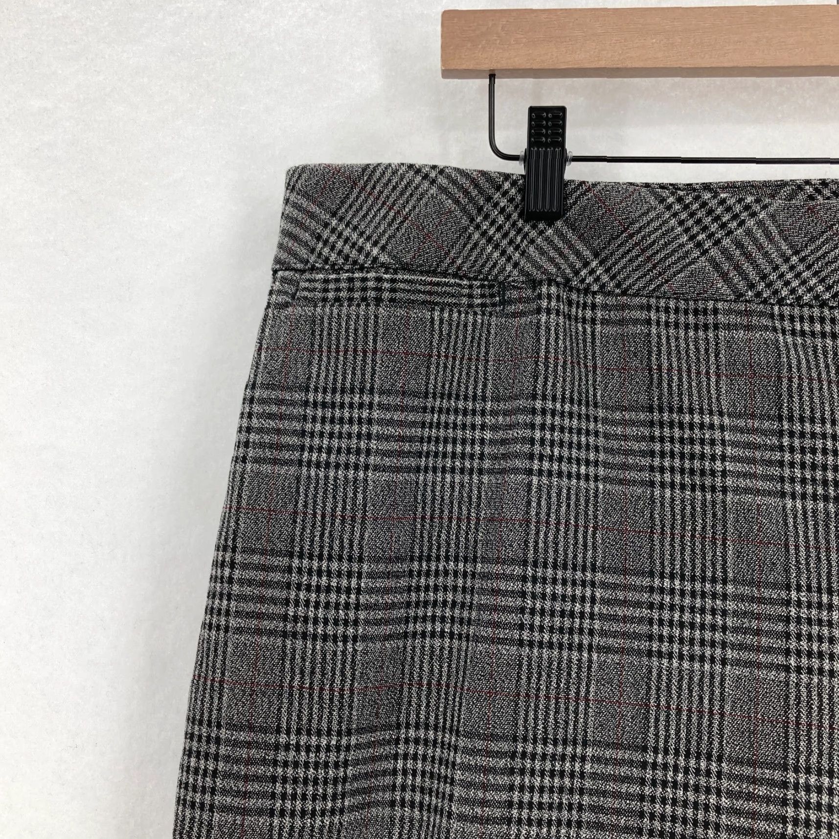 Vintage CJ Banks Dress Pants Women's Plus 22W Gray Plaid Stretch Slim Leg Career Casual Pants Size 40" / US 18 - 3 Thumbnail