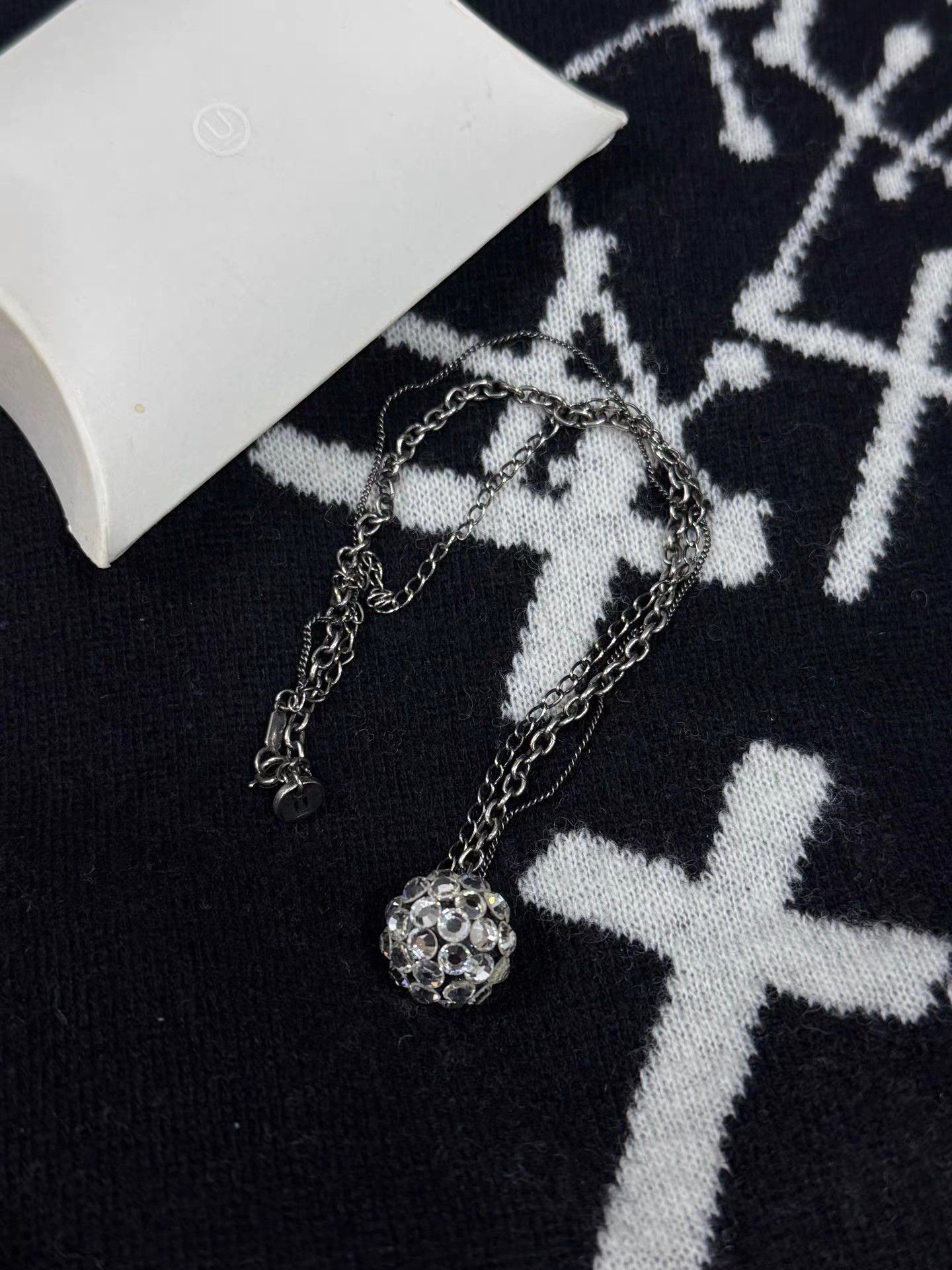 Undercover UNDERCOVER Triple Diamond Disco Ball Necklace K20 Size ONE SIZE - 1 Thumbnail
