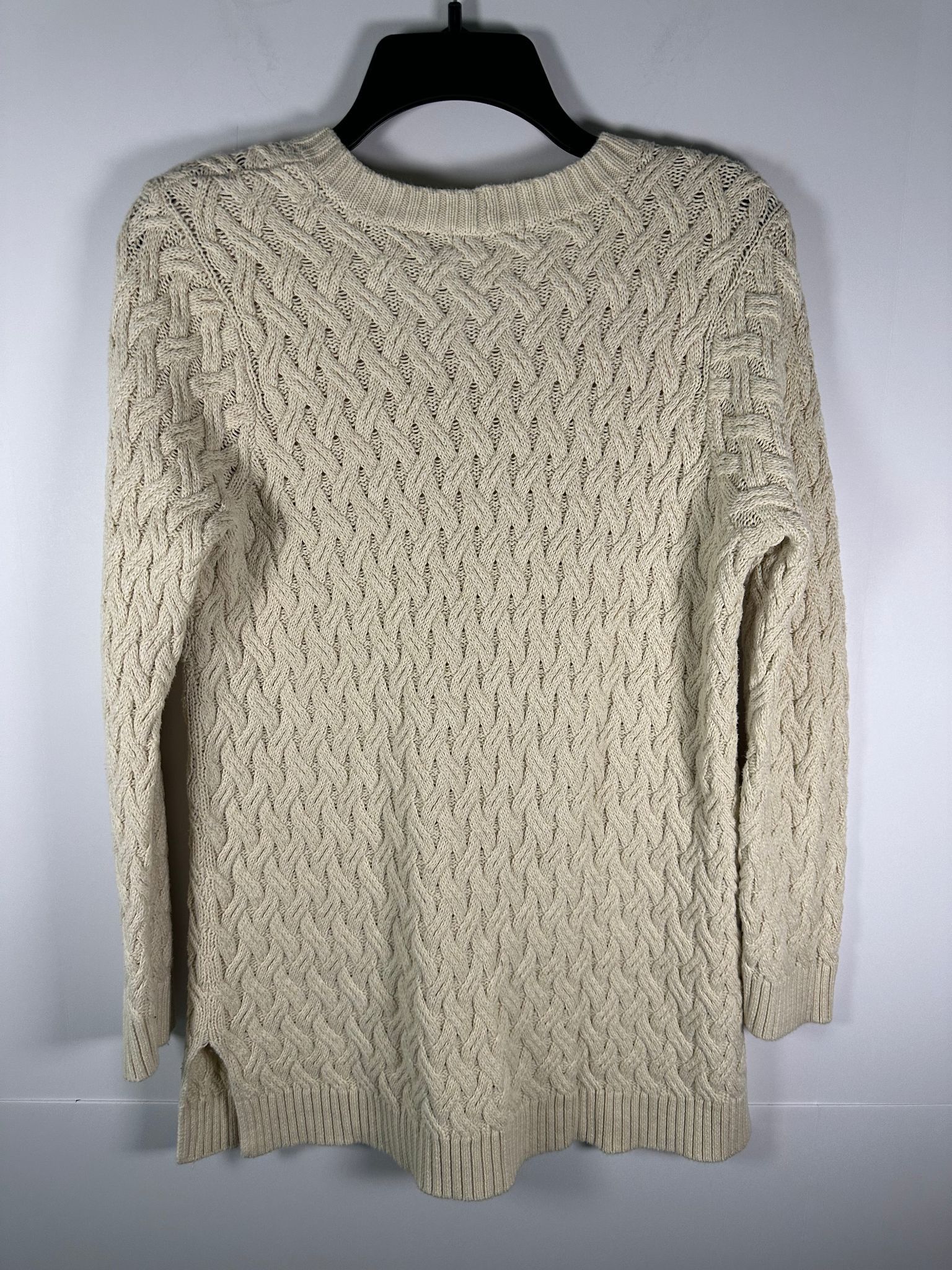 Other Jeanne Pierre Sweater Women L Cream Cable Knit Tunic Pocket Size L / US 10 / IT 46 - 8 Thumbnail