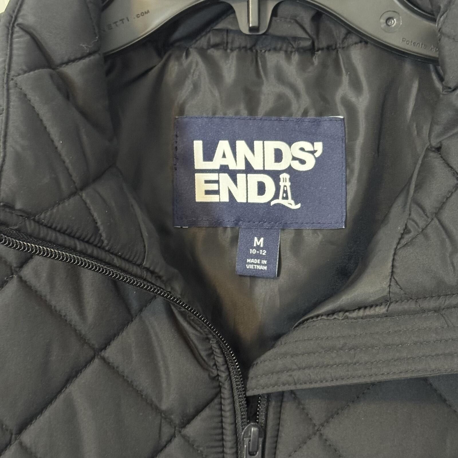 Lands' End NWOT Lands' End Quilted Black Vest Size M 10-12 Size M / US 6-8 / IT 42-44 - 2 Thumbnail