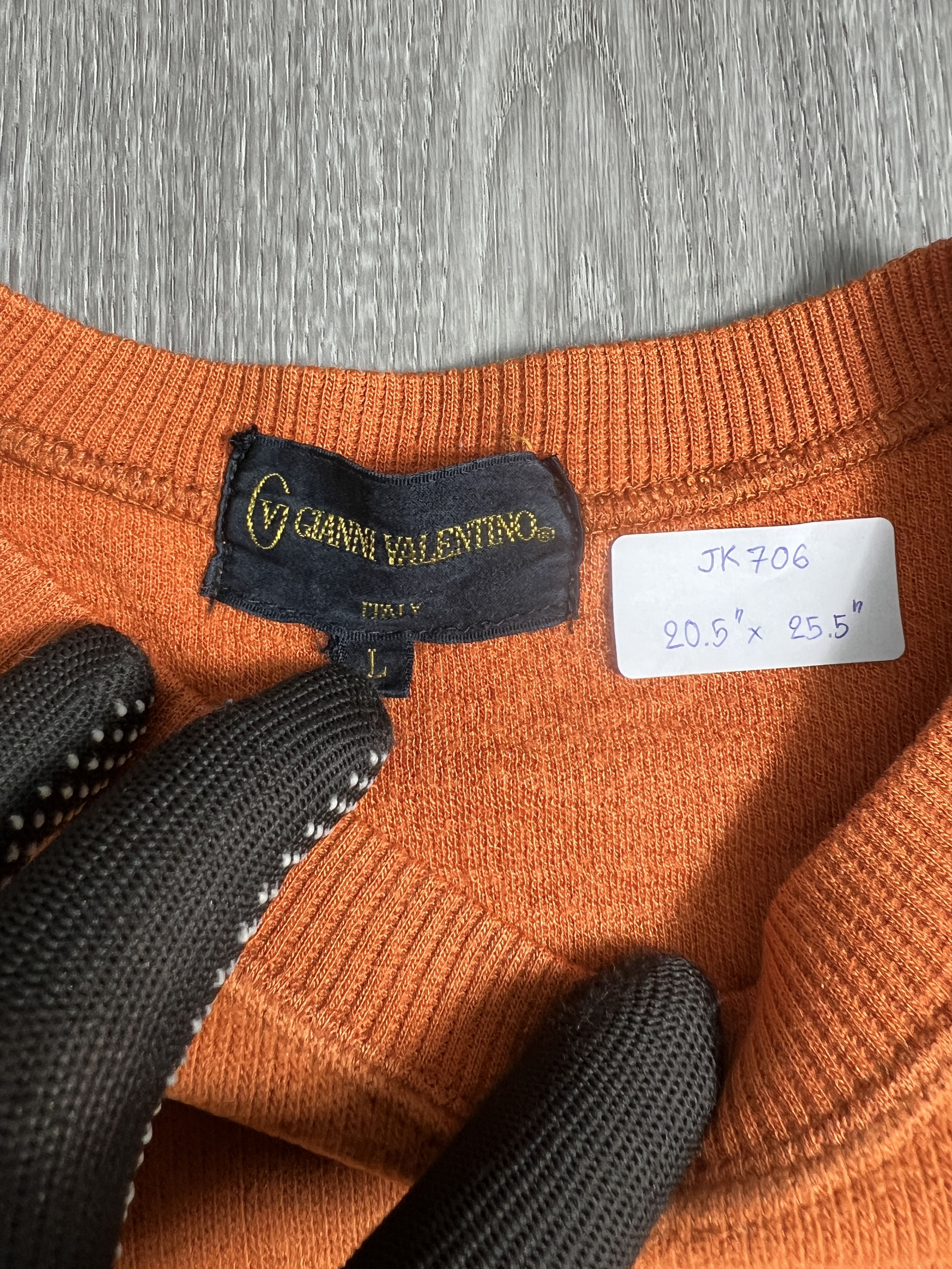 Gianni Valentino Vintage Gianni Valentino Box Logo Sweatshirt (L) JK706 Size US L / EU 52-54 / 3 - 3 Thumbnail