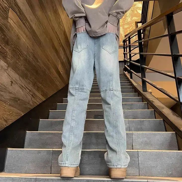 Japanese Brand Retro casual straight leg jeans Size US 32 / EU 48 - 4 Thumbnail