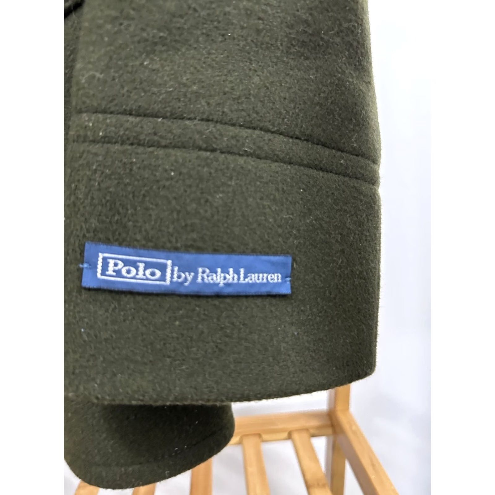 Polo Ralph Lauren VINTAGE Polo Ralph Lauren Olive Green Military Nautical Wool Peacoat Jacket 42R Mens NY Deals Size US XL / EU 56 / 4 - 6 Thumbnail