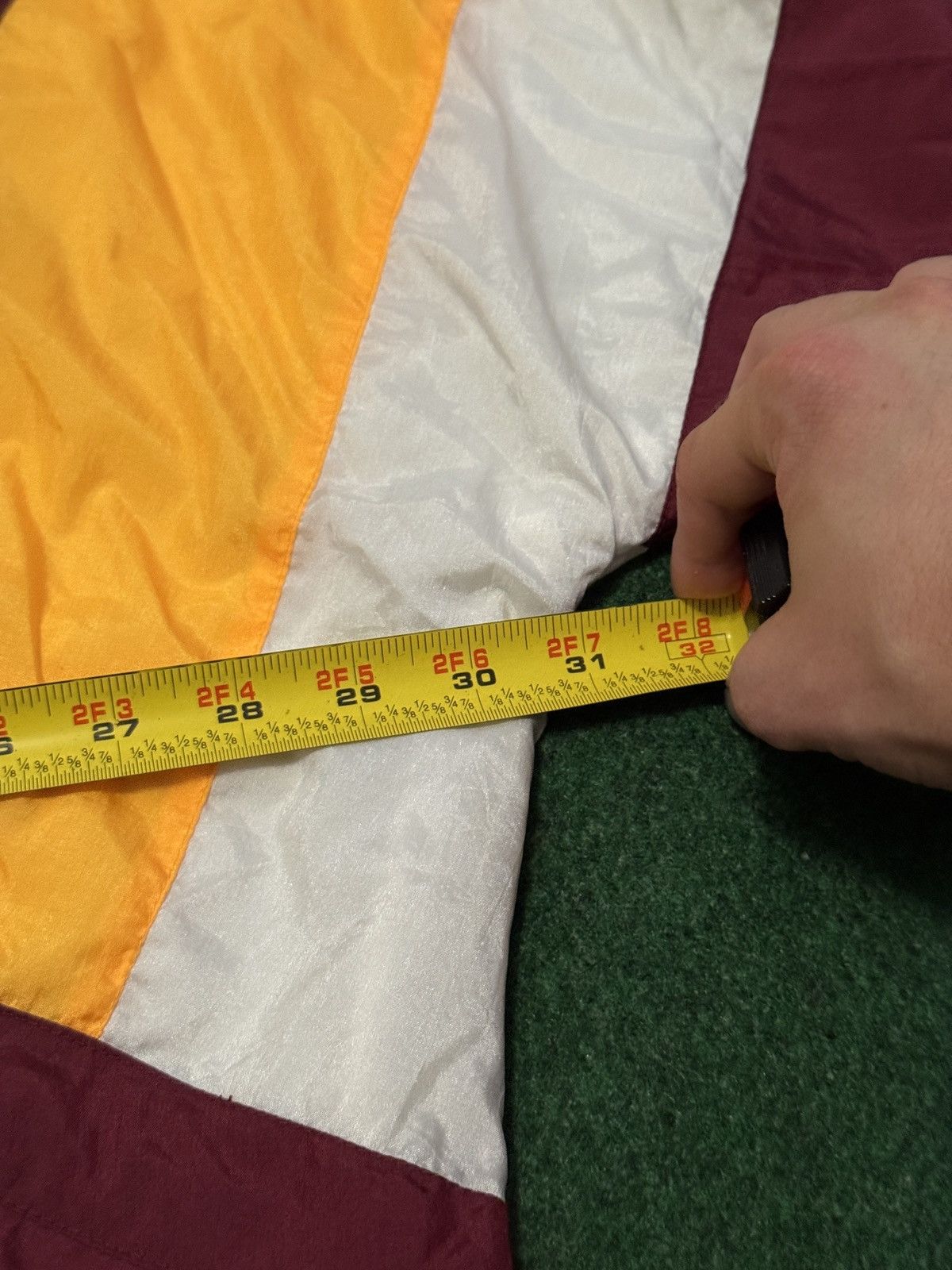 Champion Vtg 90s Champion Maroon Gold Colorblock Windbreaker Jacket Size US XXL / EU 58 / 5 - 6 Thumbnail
