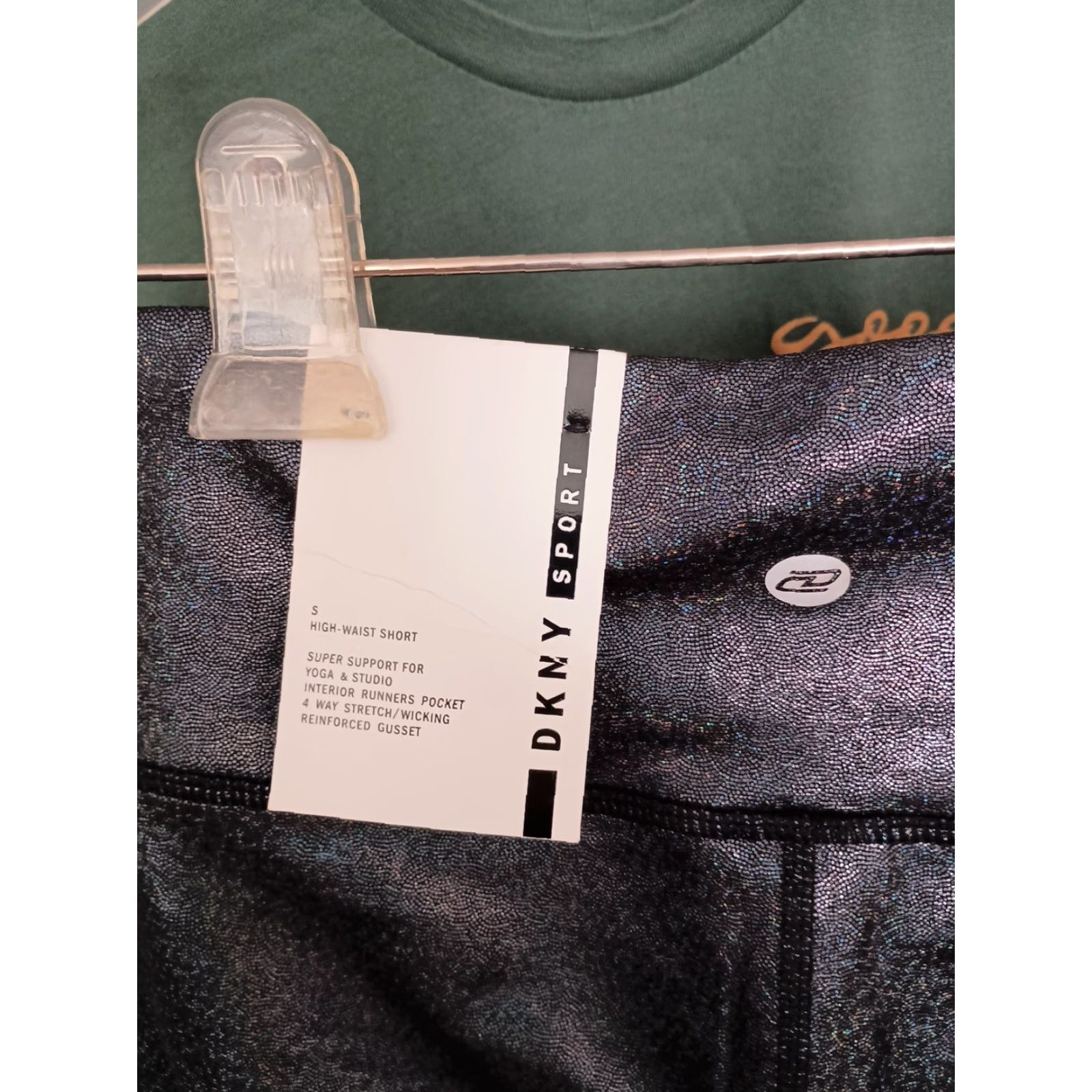 DKNY DKNY High Waist Shorts Yoga Pants S Multicolor Shimmering Activewear Ladies Compression Waist Shimmering DKNY Women Pants S Activewear Women Size 28" / US 6 / IT 42 - 4 Thumbnail