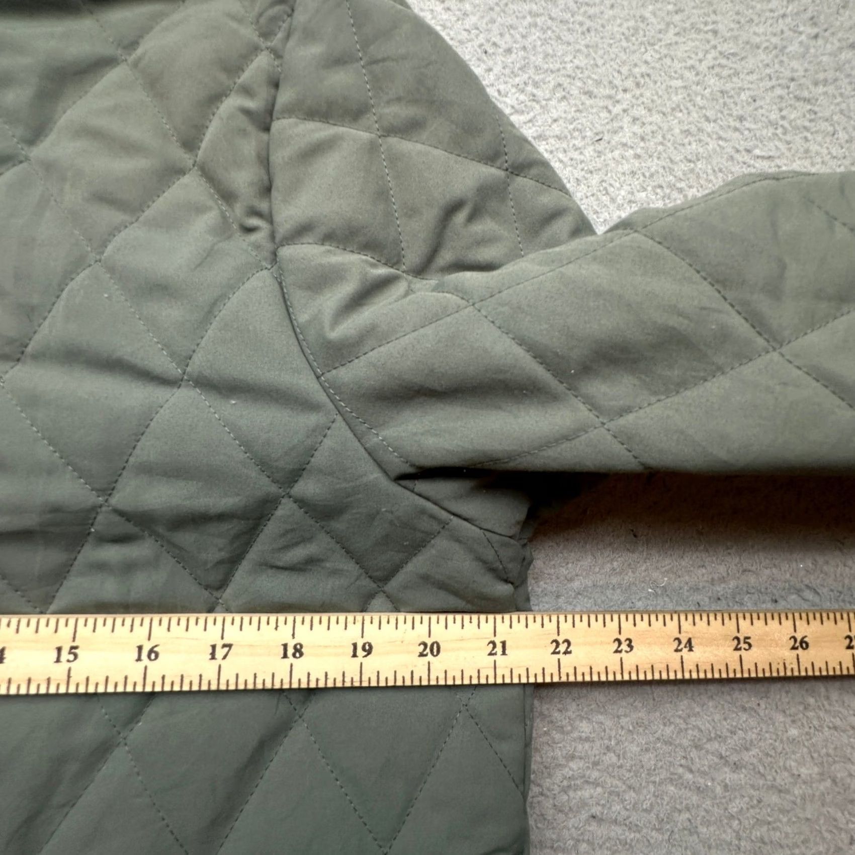 Eddie Bauer Eddie Bauer Diamond Quilted Fleece Lined Jacket Womens Large Hooded Green Jacket Size L / US 10 / IT 46 - 5 Thumbnail