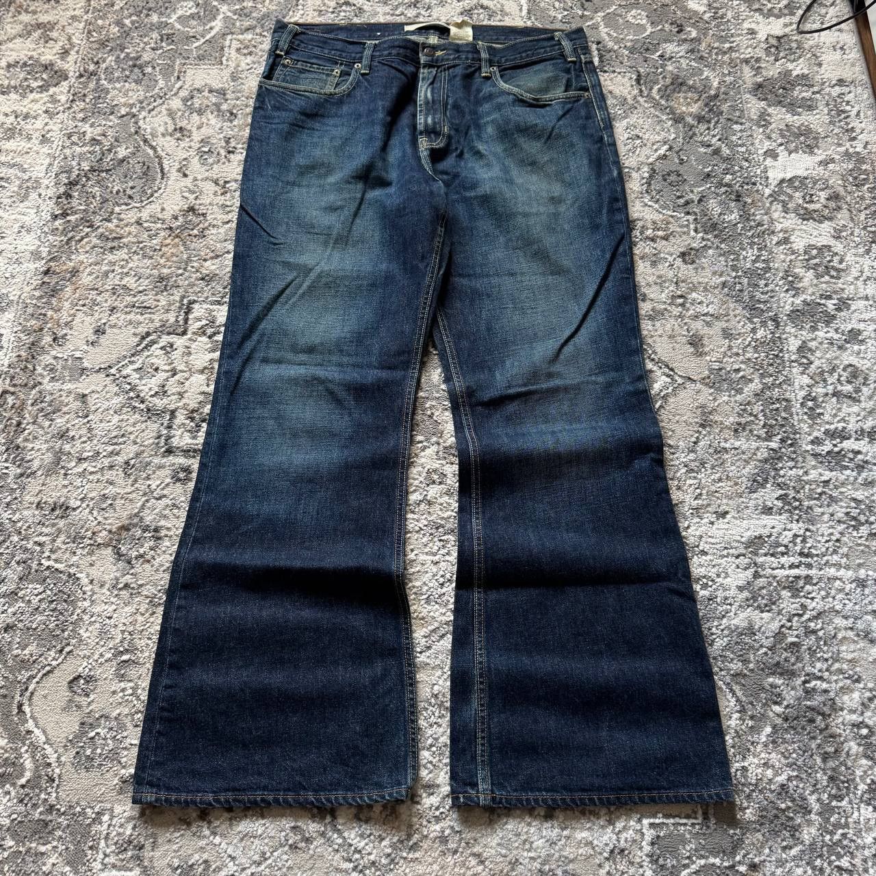 Gap Crazy Gap Ultra Flare Wide Baggy Washed Curvy Flare Jeans Size US 38 / EU 54 - 2 Thumbnail