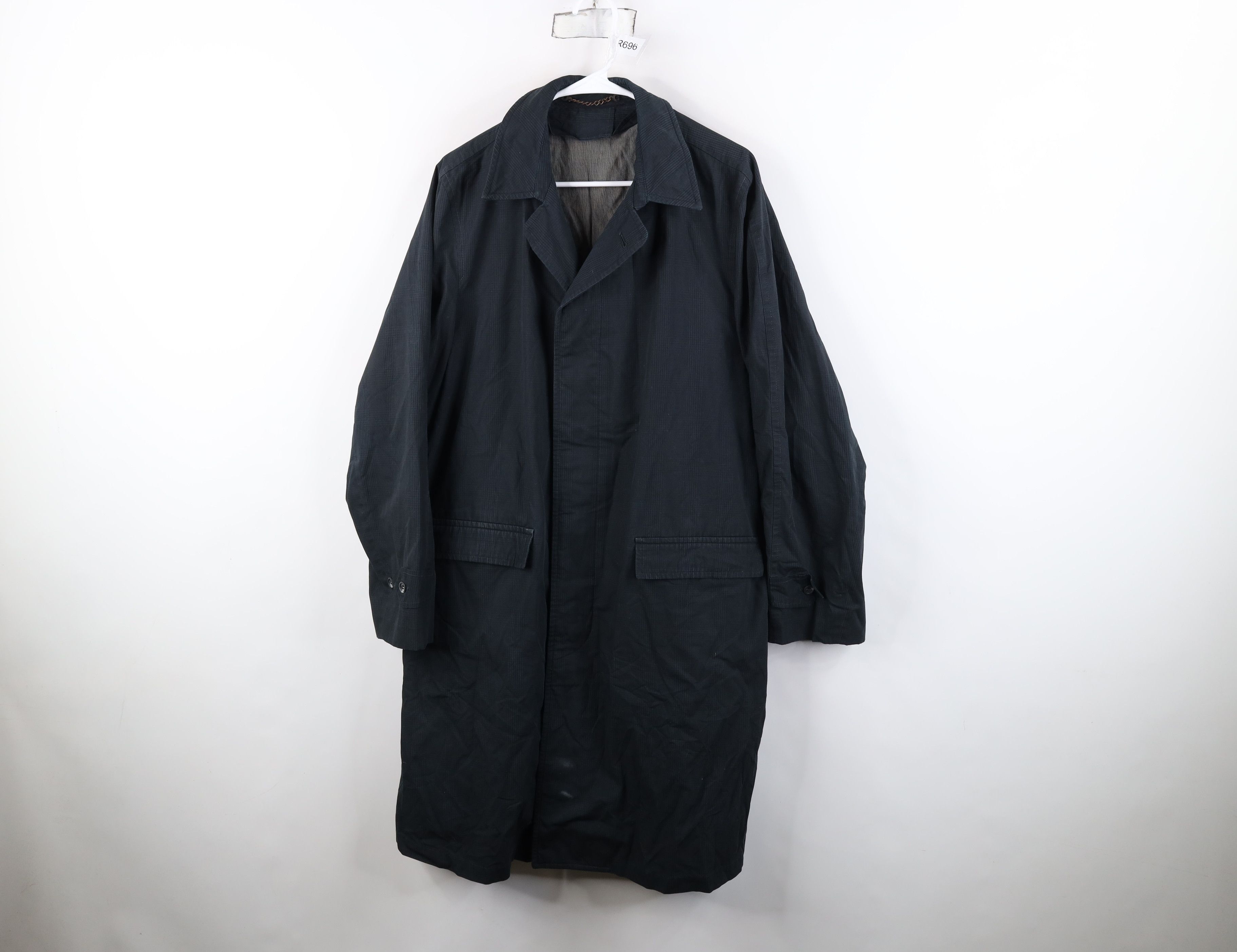 Vintage Vintage 60s 70s Streetwear Trench Coat Rain Jacket Plaid USA Size US XL / EU 56 / 4 - 1 Thumbnail