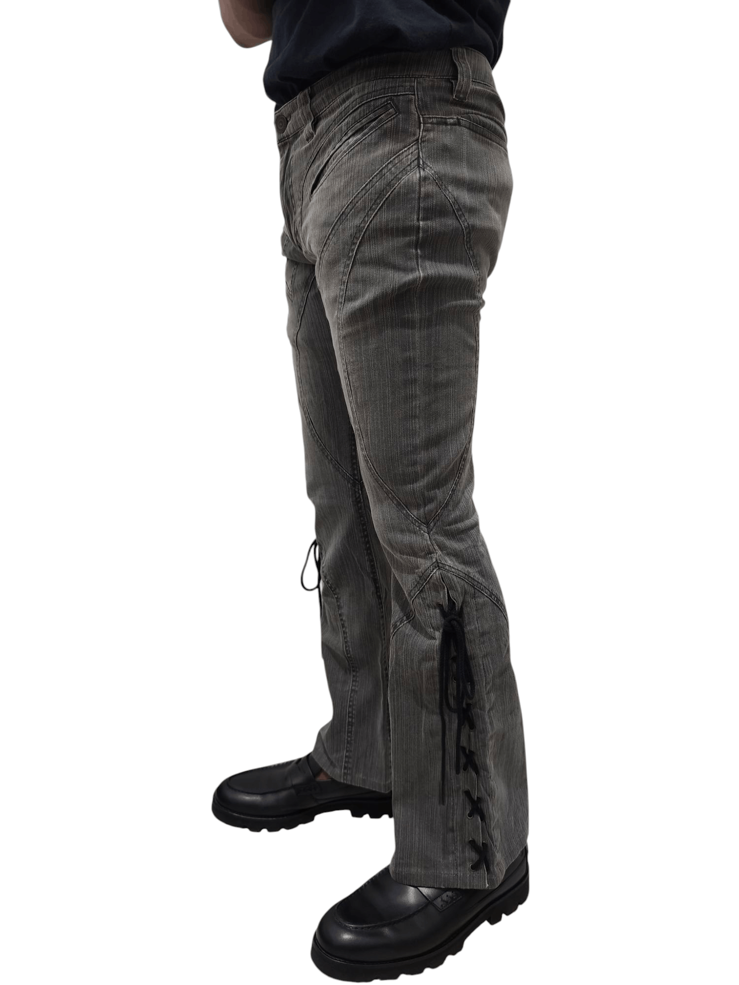 If Six Was Nine × Tornado Mart Tornado Mart flare Lace up pants Size US 30 / EU 46 - 3 Thumbnail