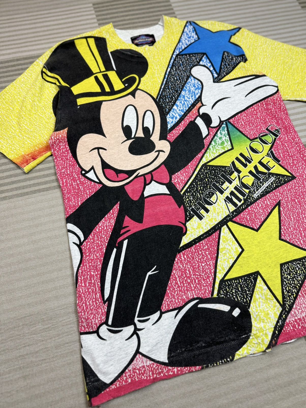 Mickey Mouse Vintage 90s Mickey Mouse Full Print Tshirt Size US M / EU 48-50 / 2 - 2 Thumbnail