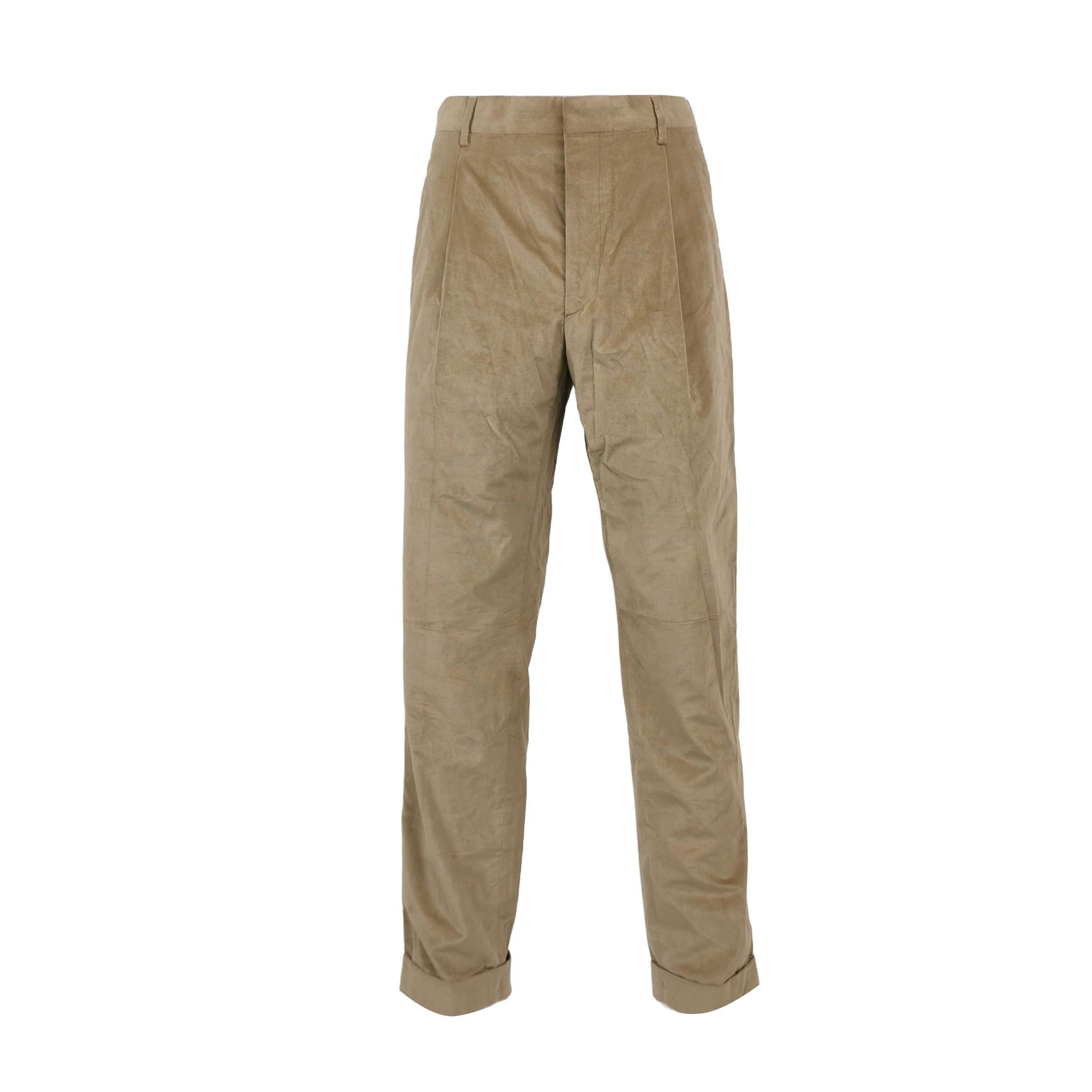 Prada Prada Cotton Solid Color M Pants Size US 27 - 1 Thumbnail