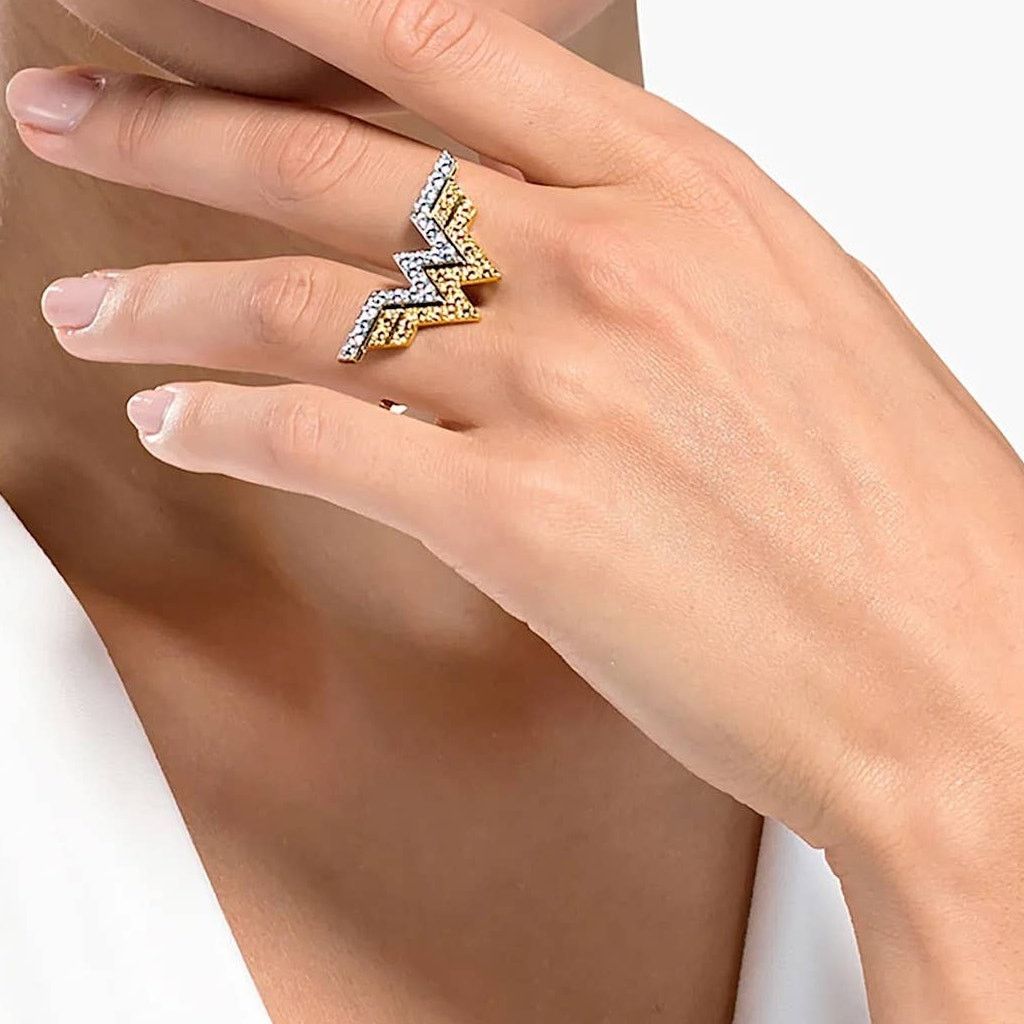 Swarovski Swarovski Fit Wonder Woman double ring Gold tone 55 - 58 Size ONE SIZE - 17 Thumbnail