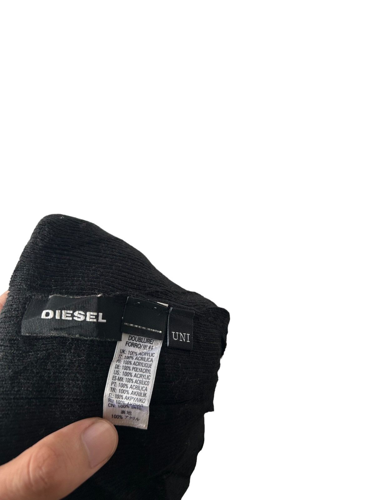14th Addiction × Diesel Diesel Mohawk Punk Logo beanie Hats ☠️ Size ONE SIZE - 3 Thumbnail