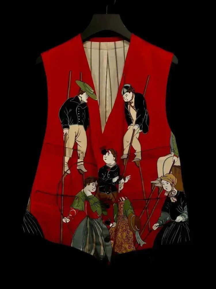 Yohji Yamamoto Yohji Yamamoto 95AW Rokumeikan Runway Vest Size US M / EU 48-50 / 2 - 1 Thumbnail