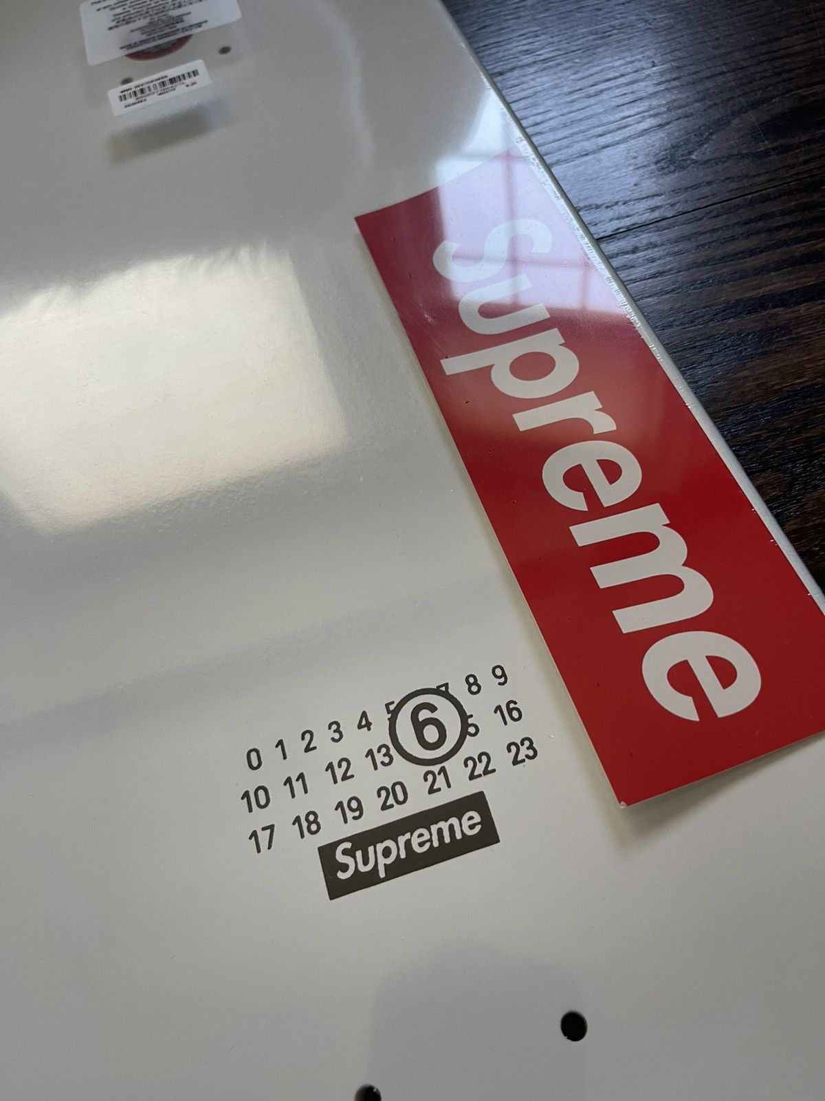 image of Maison Margiela x Supreme Skateboard Deck in White, Men's