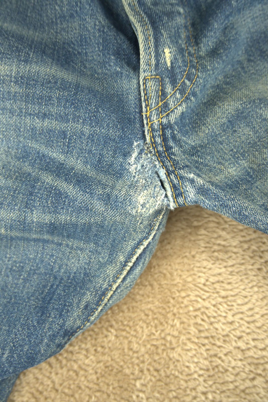 Levi's Vtg Levis 501xx Big E Selvedge Turkey Made Mens Grunge Style Size US 31 - 12 Thumbnail