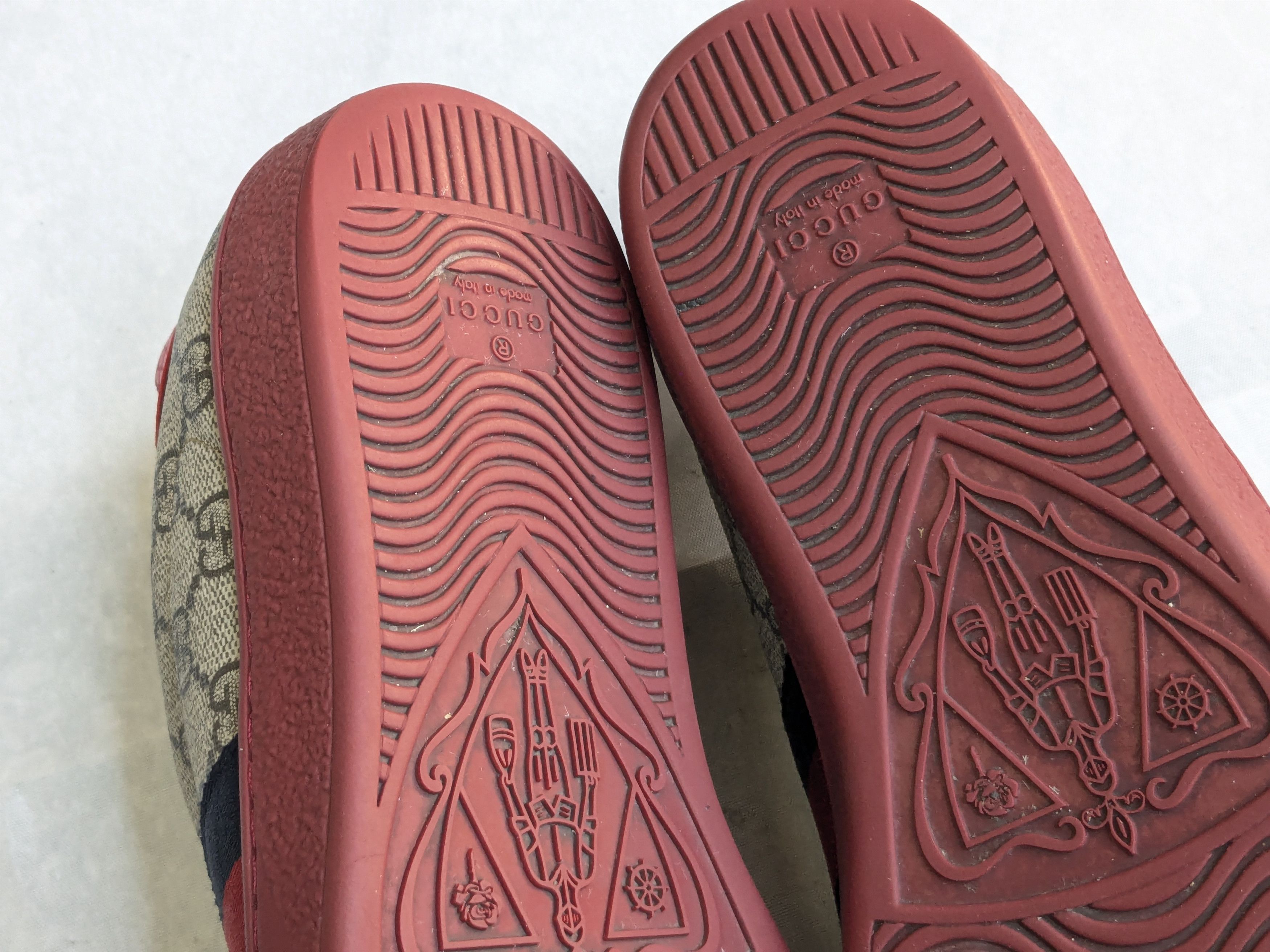 Gucci Gucci Ace GG Supreme Sneakers 429445 Red 8.5 Size US 8.5 / EU 41-42 - 14 Thumbnail