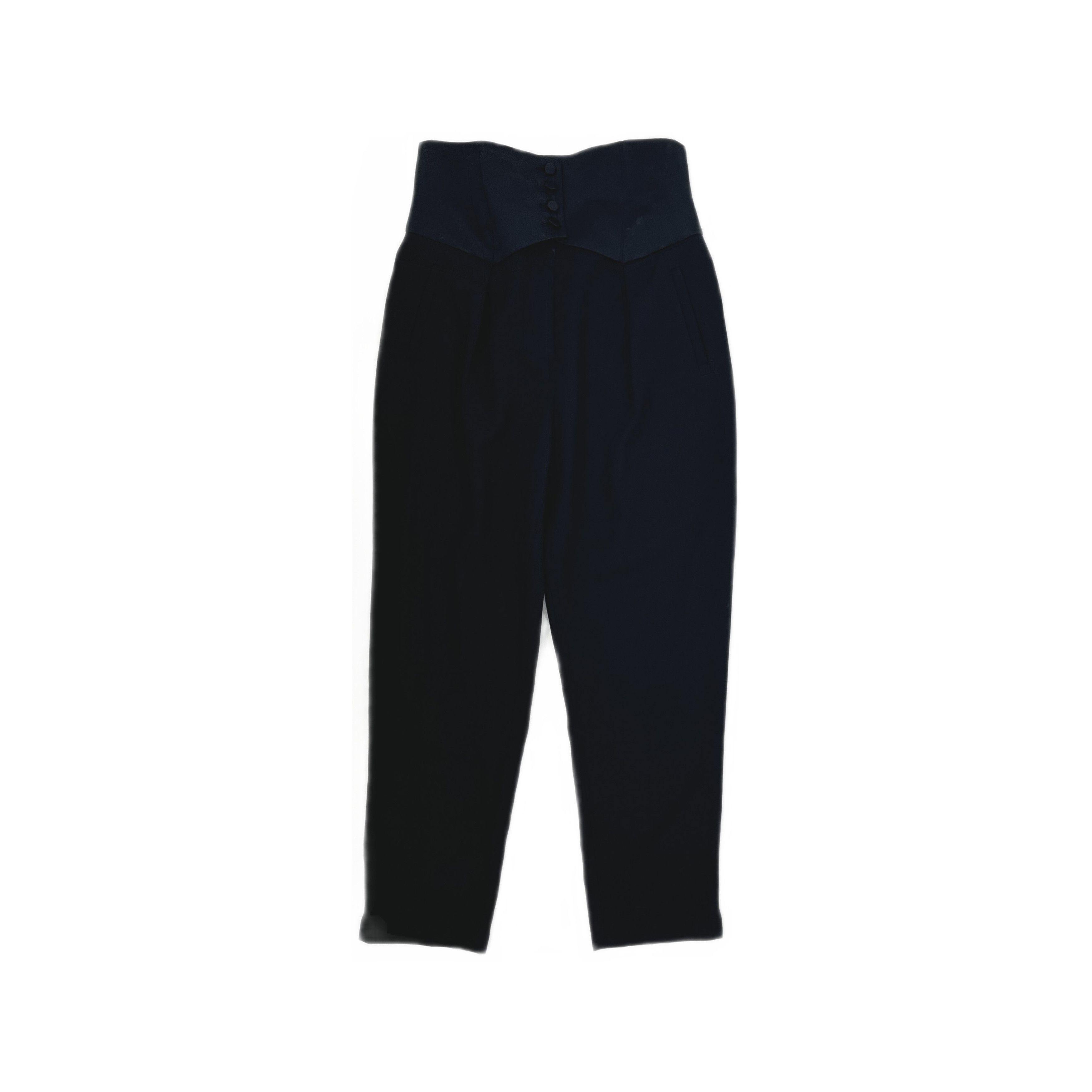 Saint Laurent Paris Saint Laurent High-Waist Trousers Size 38 Size 27" / US 4 / IT 40 - 1 Thumbnail