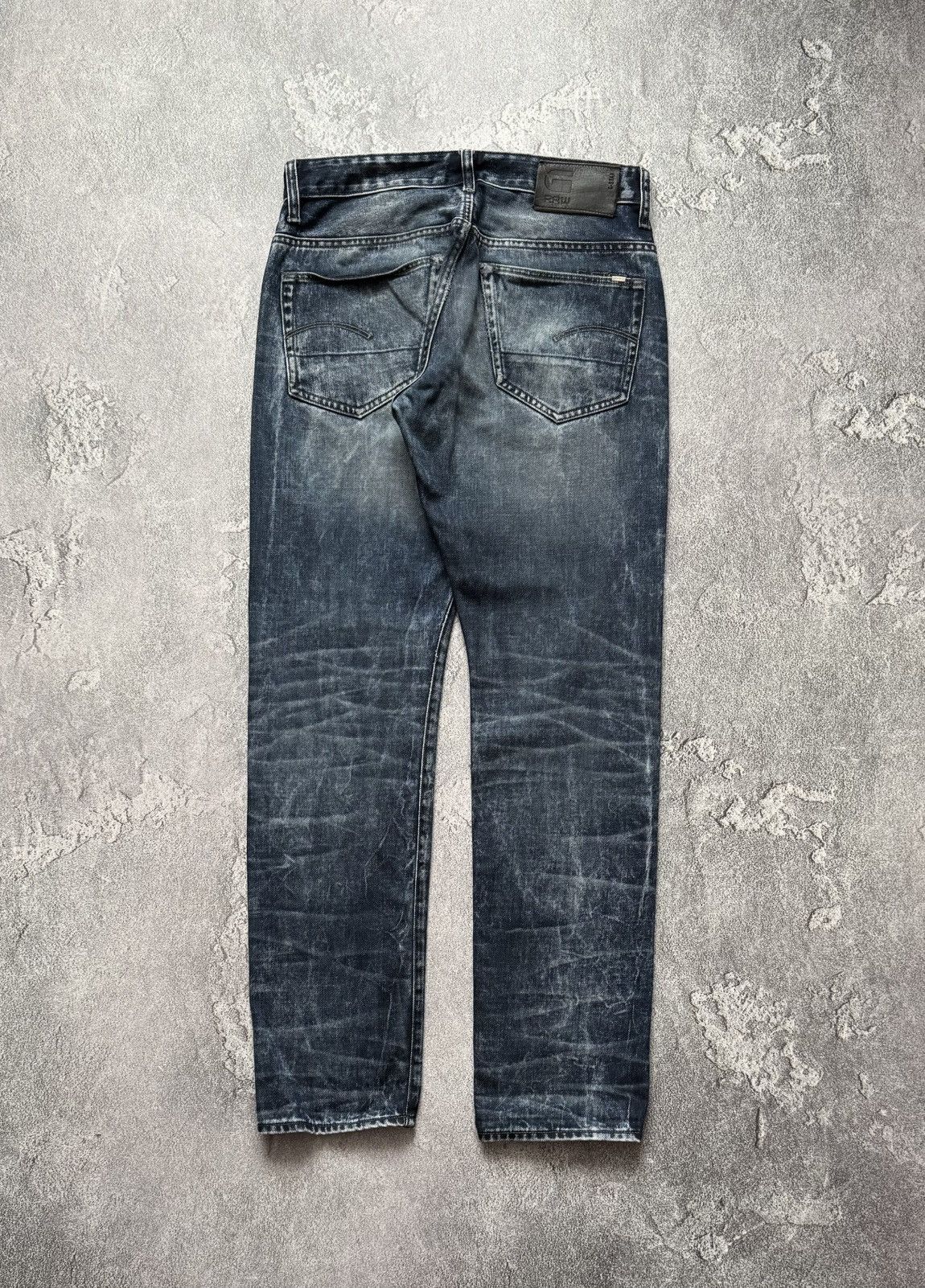 G-Star G star raw 30/32 3301 tapered washed denim pant trouser jean Size US 32 / EU 48 - 6 Thumbnail
