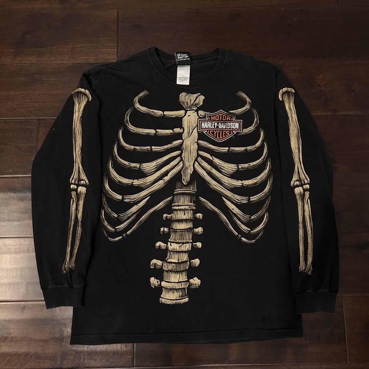 harley-davidson bone tシャツ ボーン 骨 スカル - メルカリ